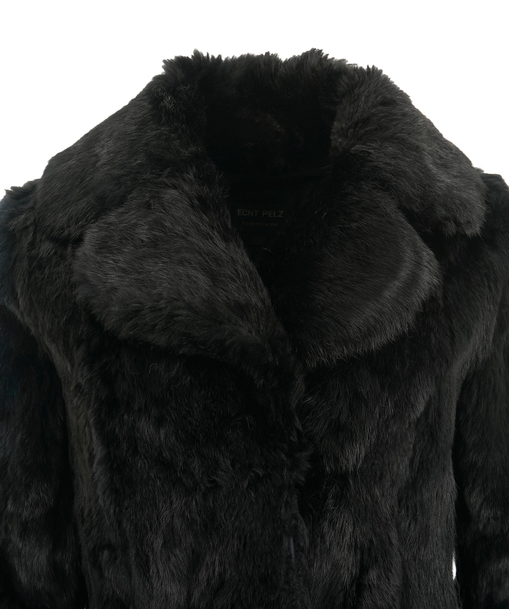 Vintage black genuine fur jacket  ABC1018