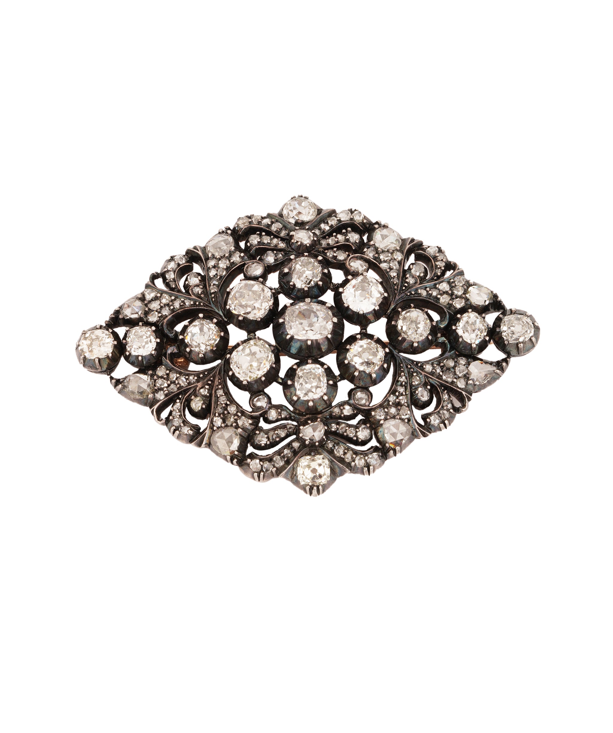 Antique Diamond Kite-Shaped Brooch  WA24629