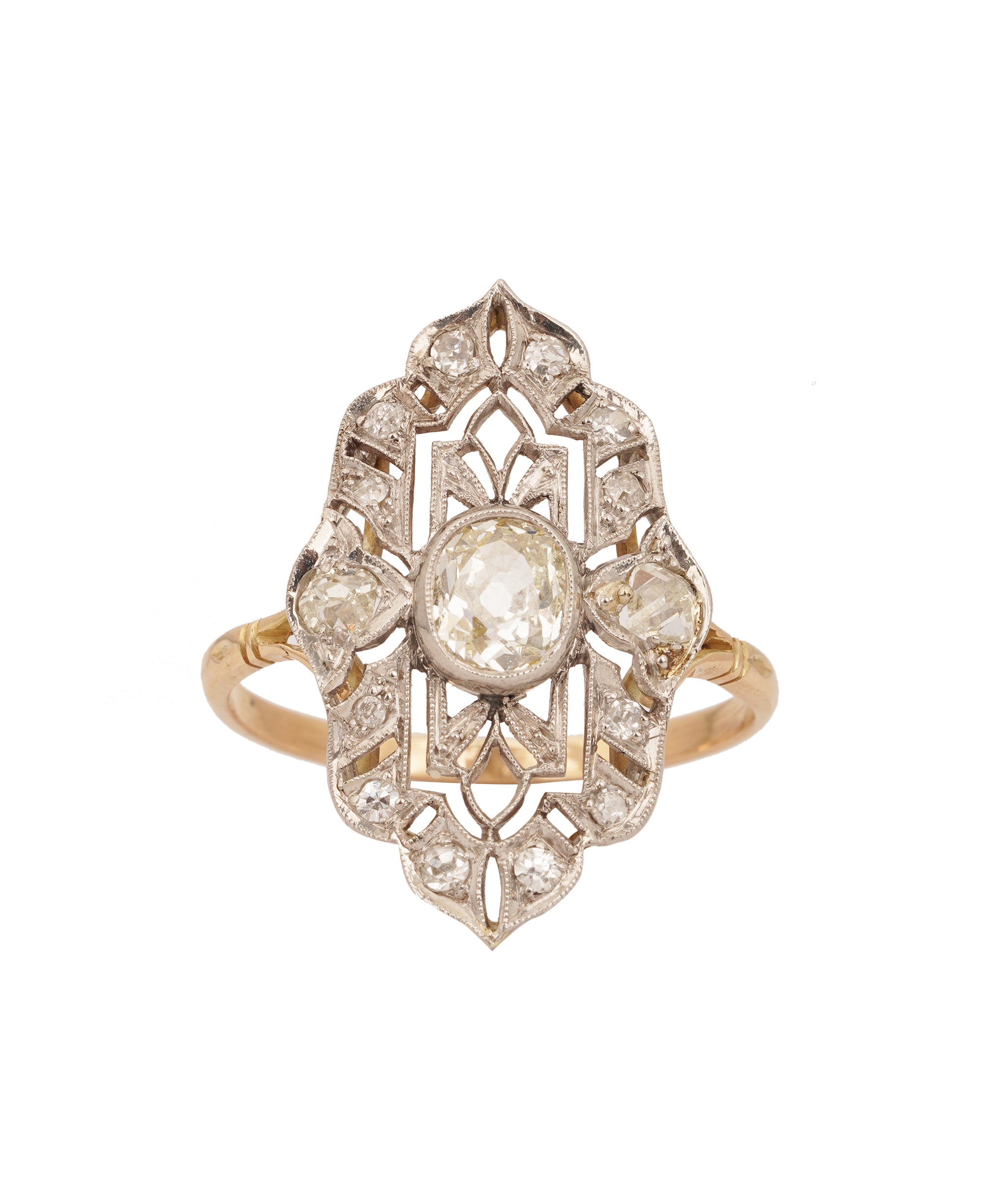 Art Deco Marquise Shaped Diamond Ring WA90861