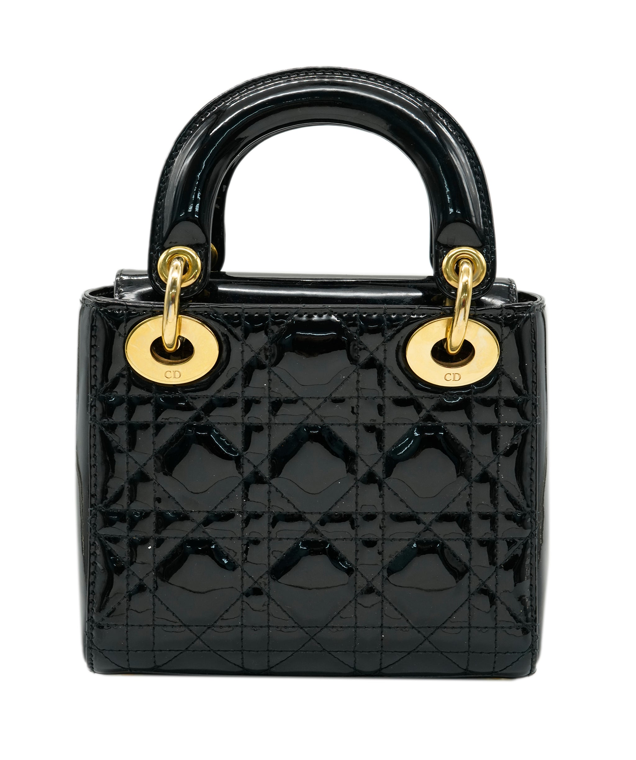 Lady Dior Patent Leather Bag with Strap ALC3552