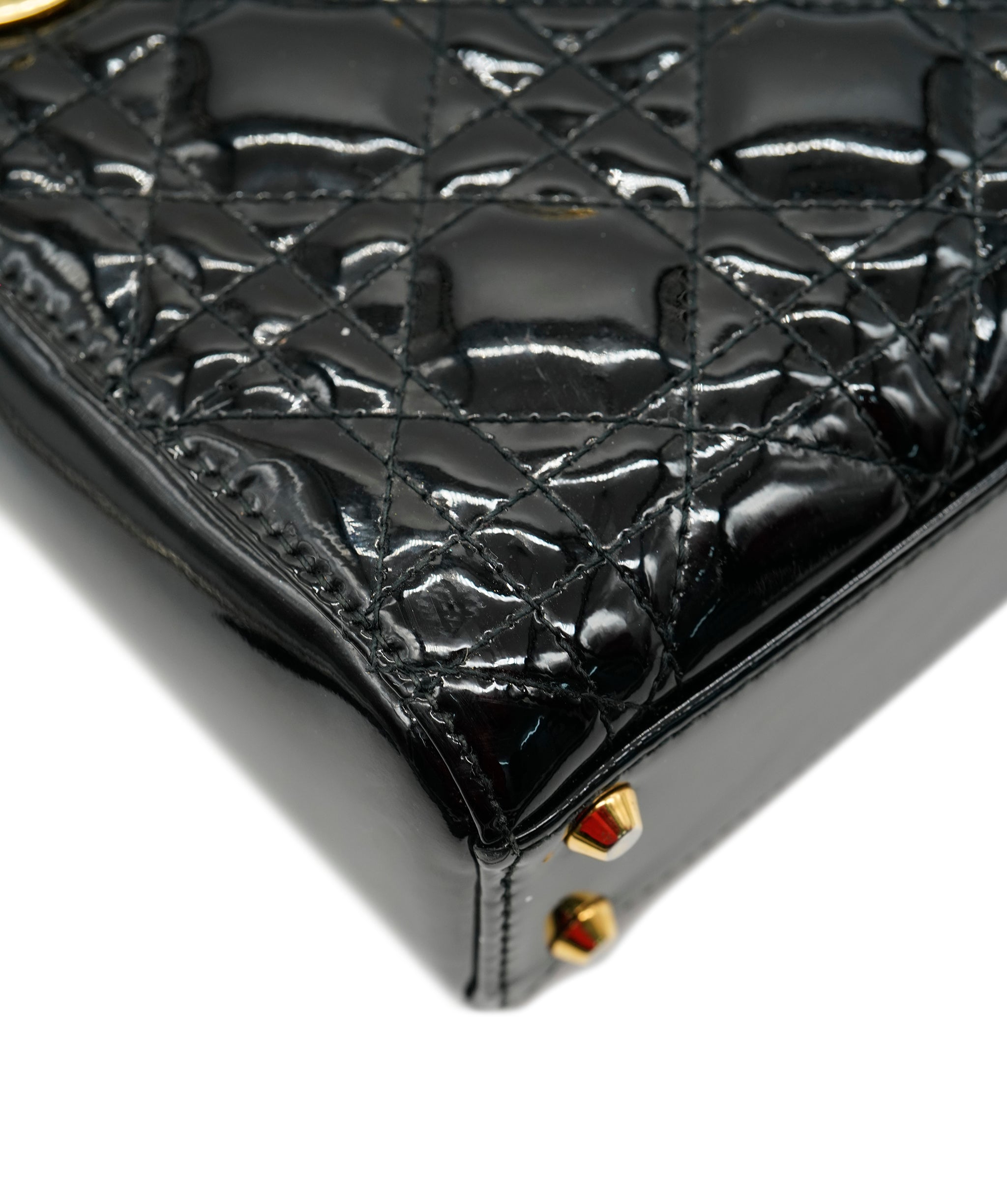 Lady Dior Patent Leather Bag with Strap ALC3552