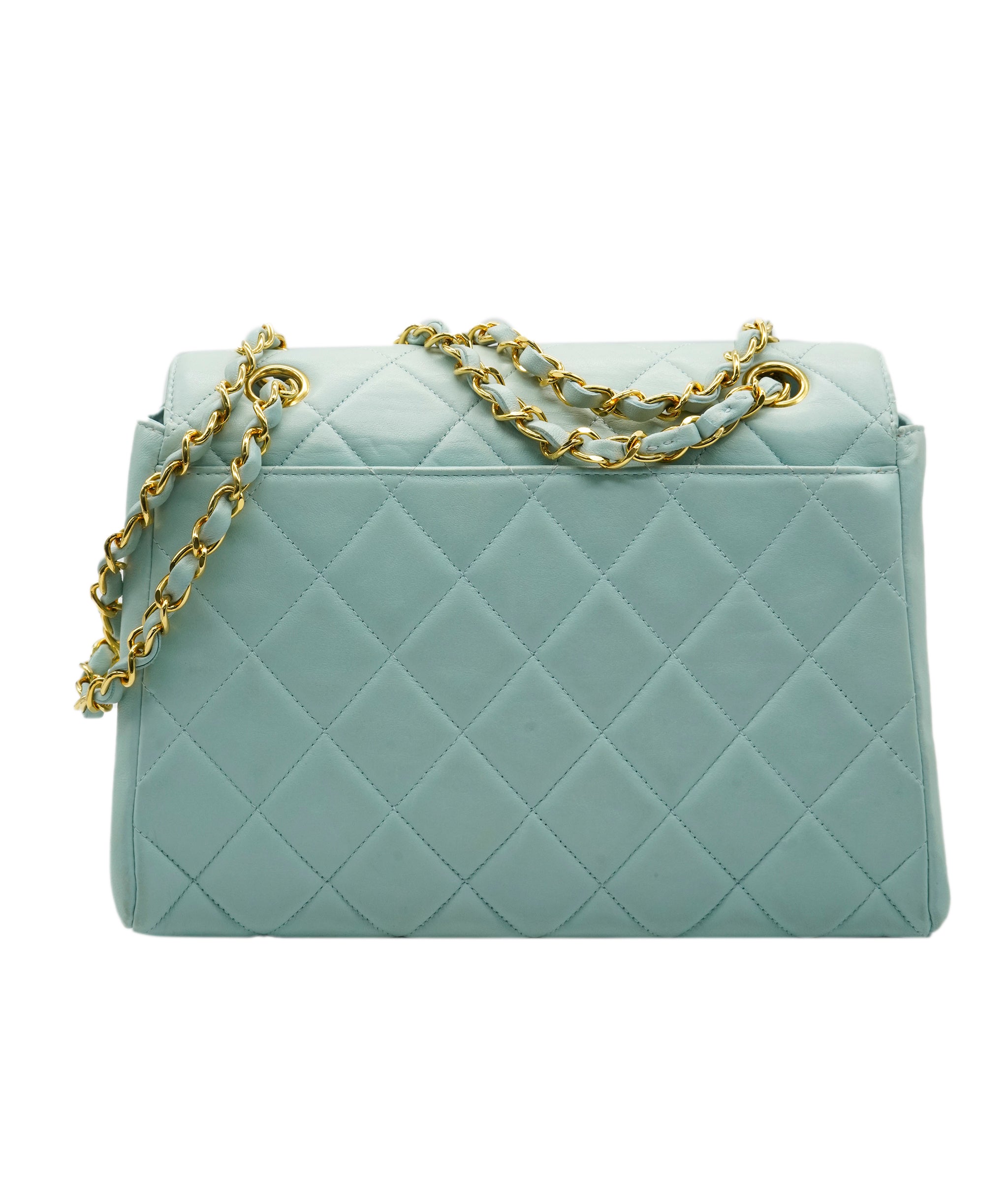 Chanel tiffany blue bag GHW AKC0086