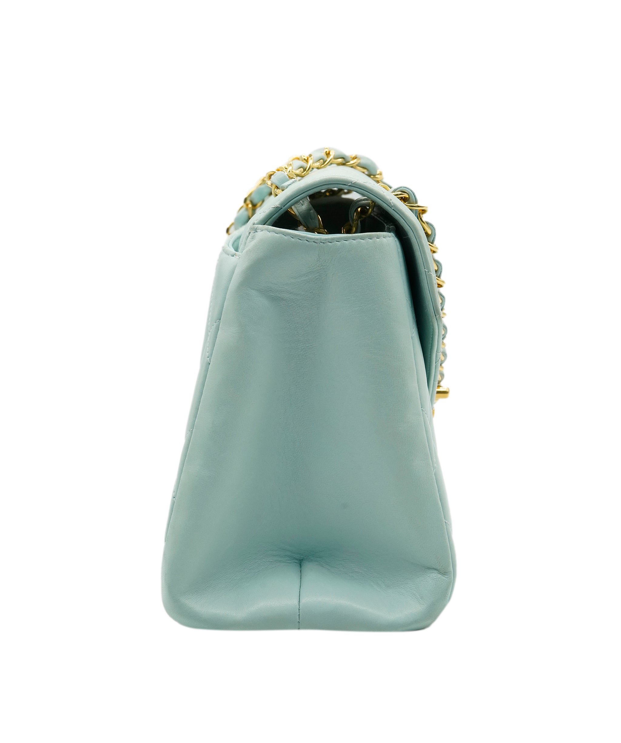 Chanel tiffany blue bag GHW AKC0086