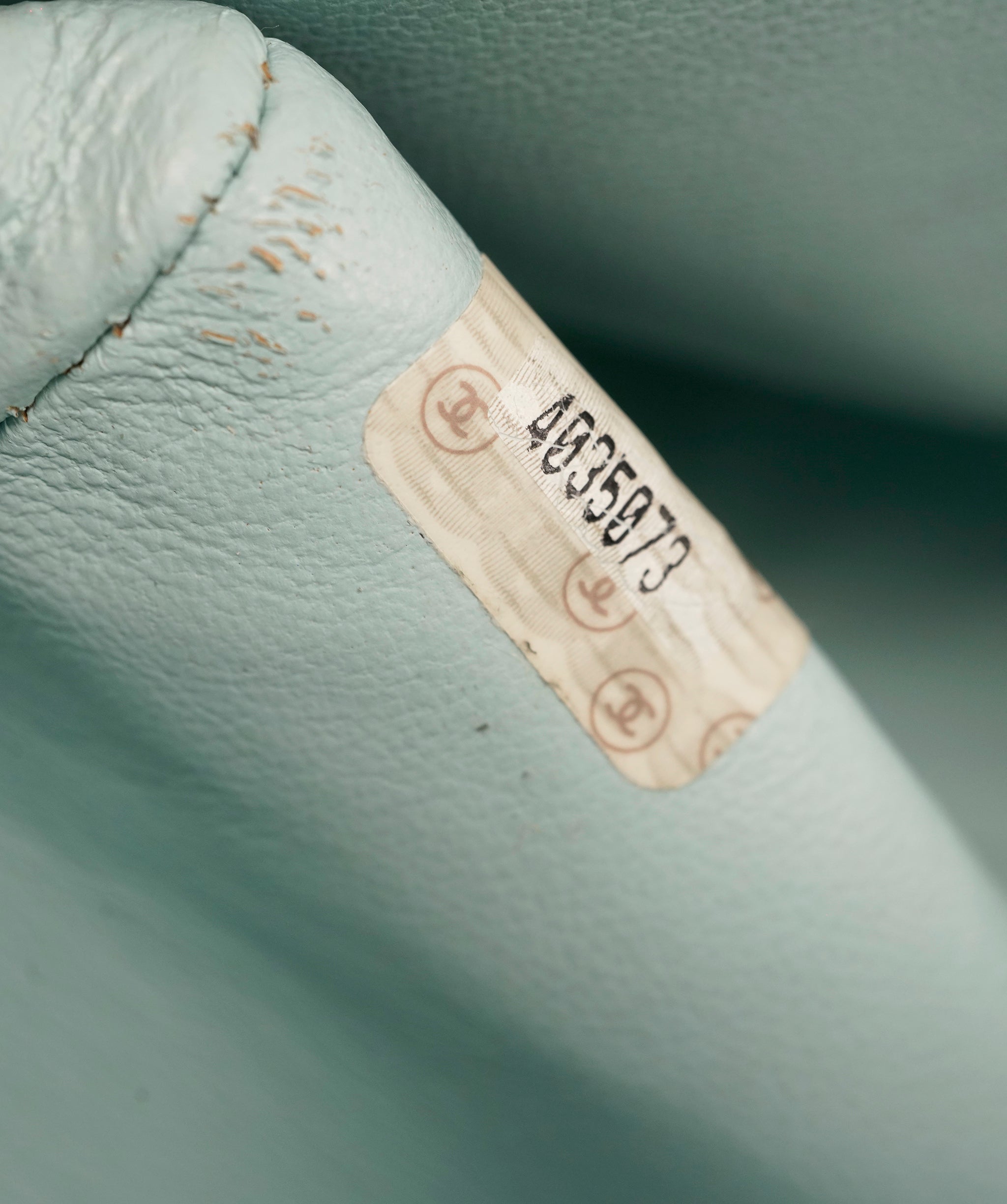 Chanel tiffany blue bag GHW AKC0086