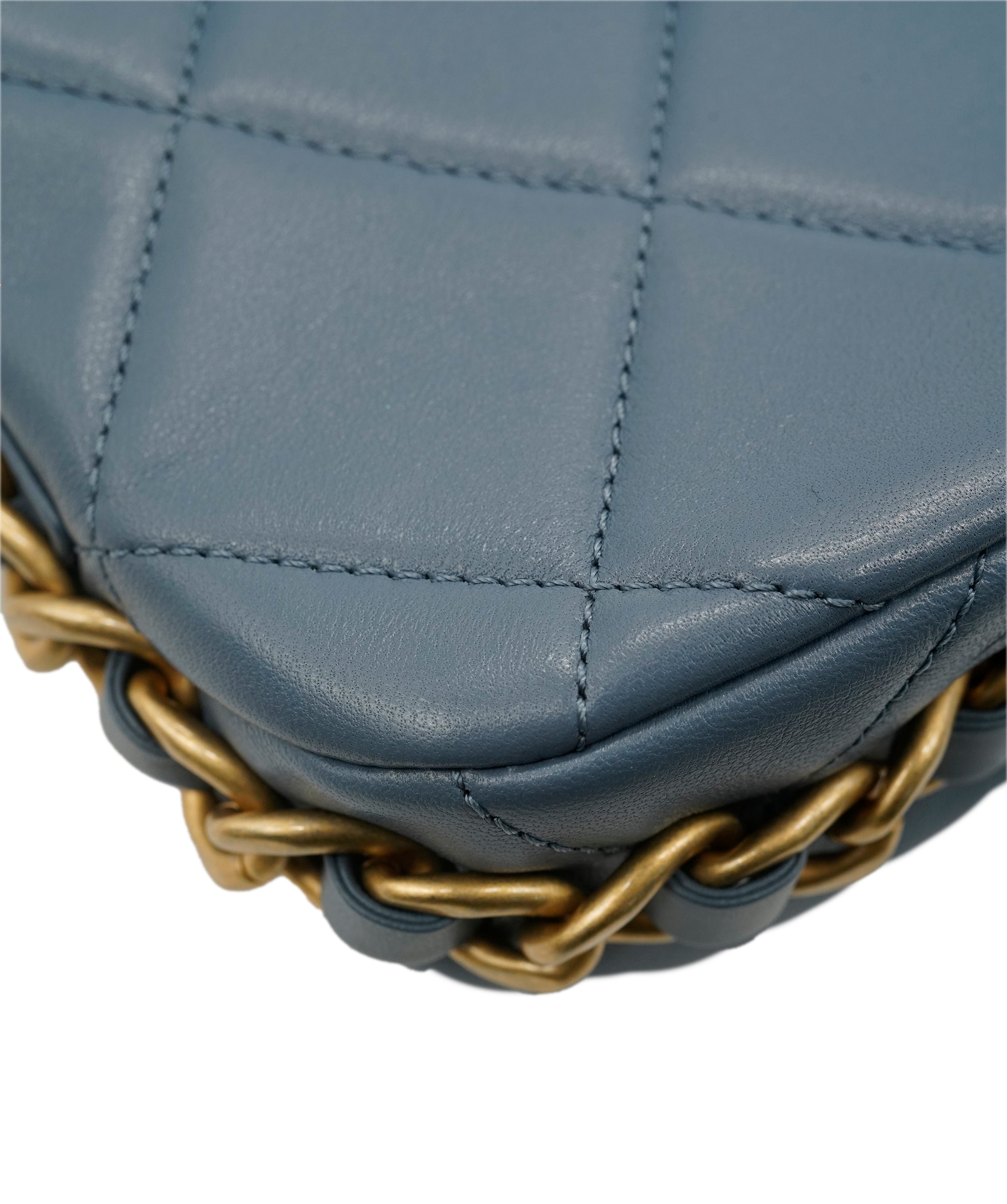 Chanel lambskin pale blue bag  AKC0090