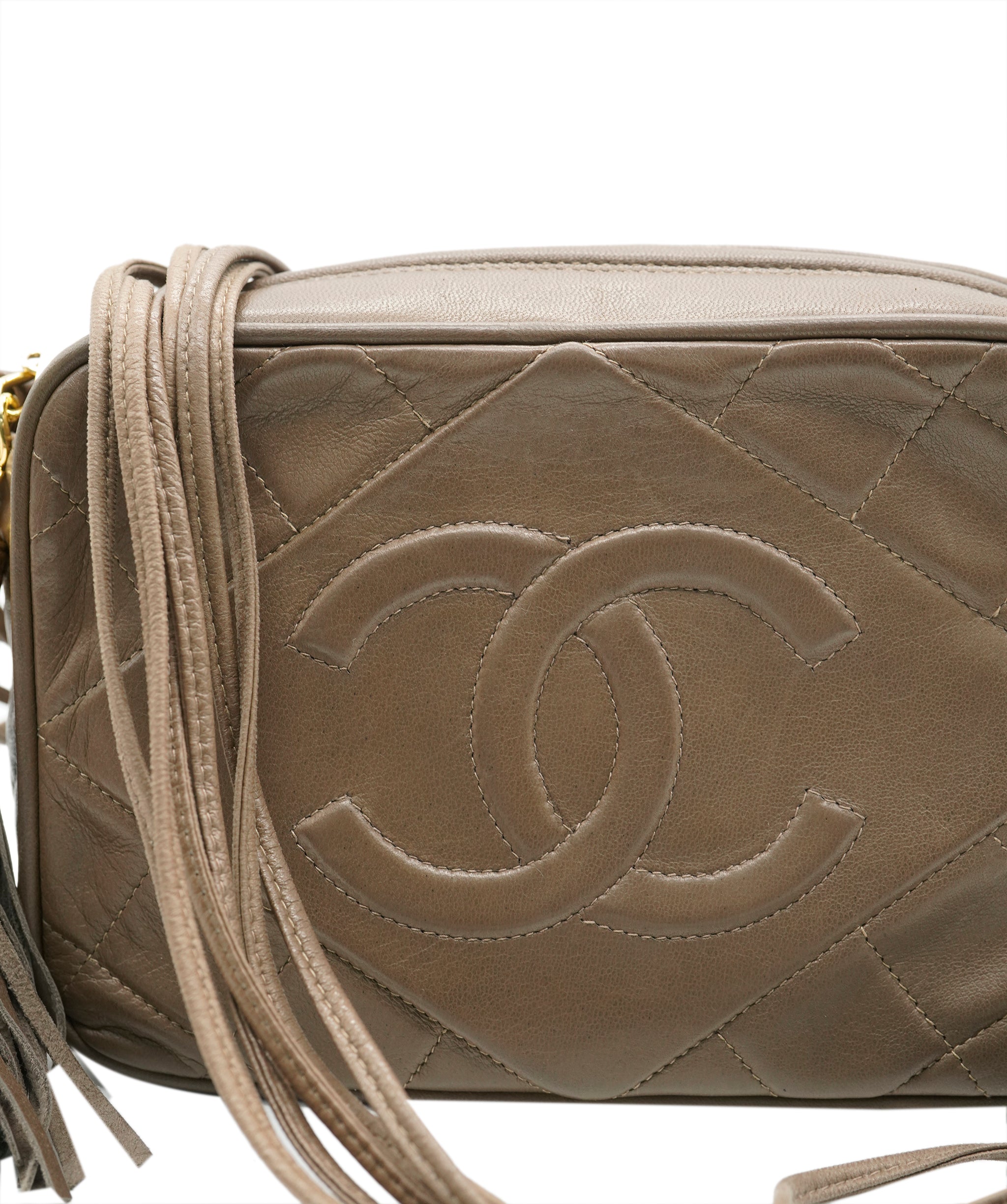 Chanel lambskin brown camera bag  AKC0089