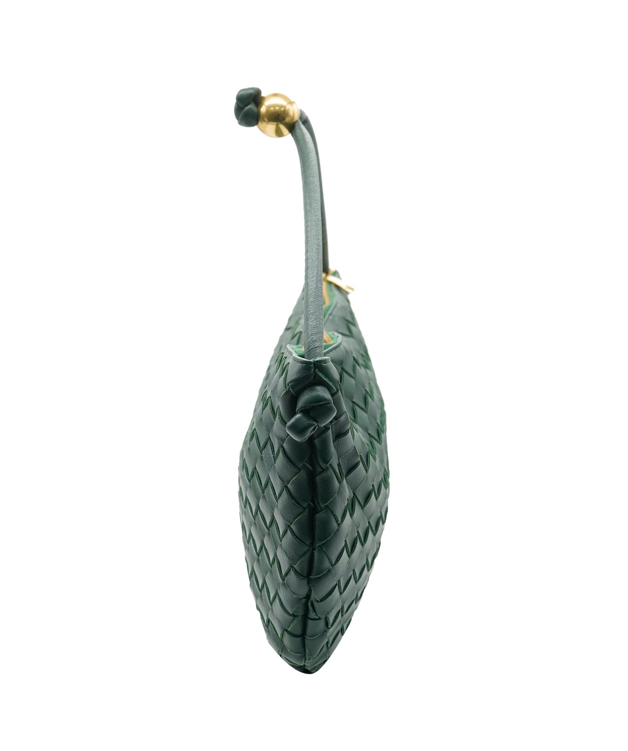 Bottega forest green large bag  AKC0093