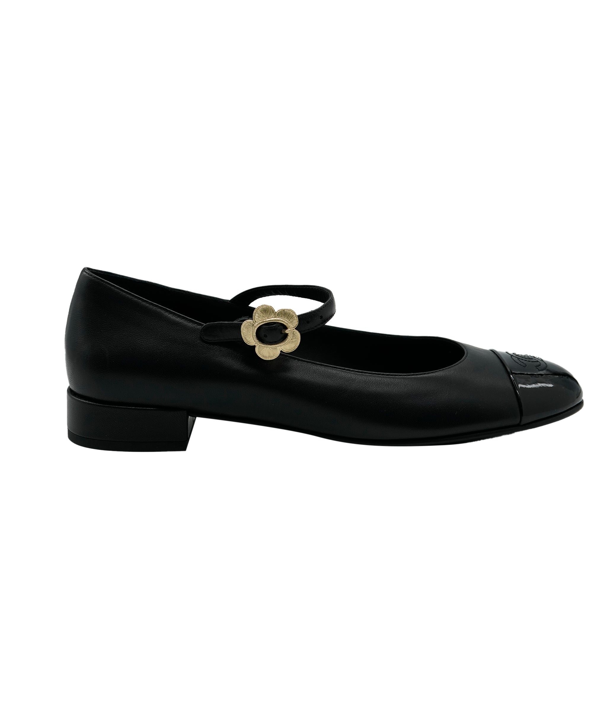 Chanel Black Mary Jane 40.5 Brand New Flats  ALC3554