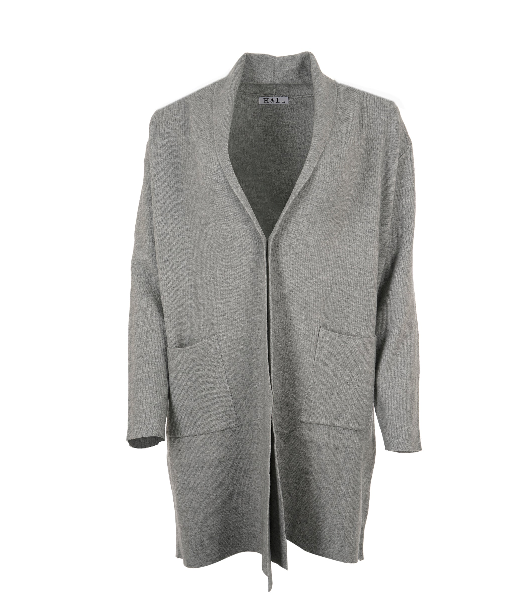 Loungewear Grey M/L Cardigan Cashmere Blend  AKC0238