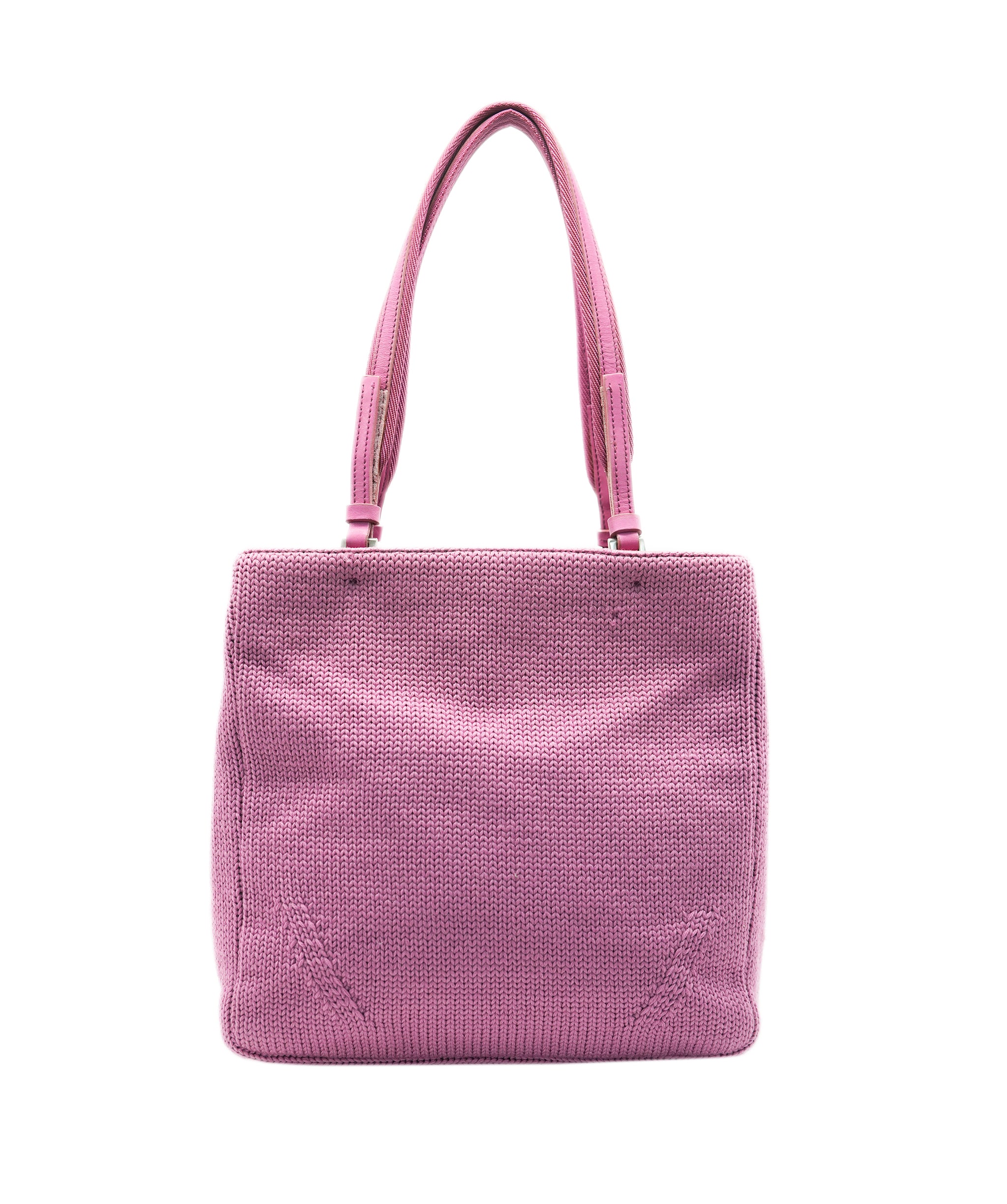 Prada Vintage F/W 99 Pink Wool Knit Mini Tote Bag DBXS2404