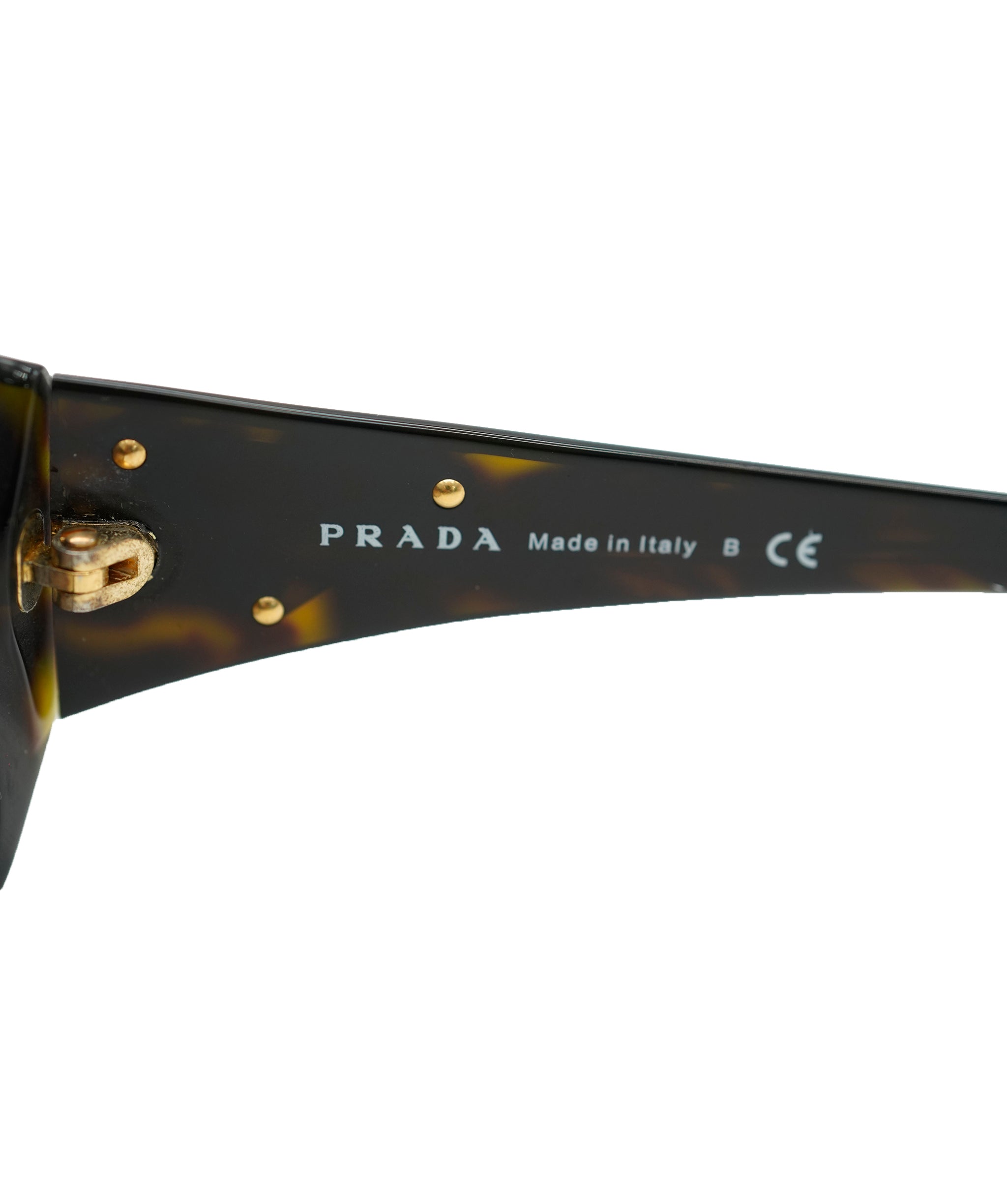 Prada Logo Chunky Sunglasses in Tortoiseshell Brown/Gold  ALL0718