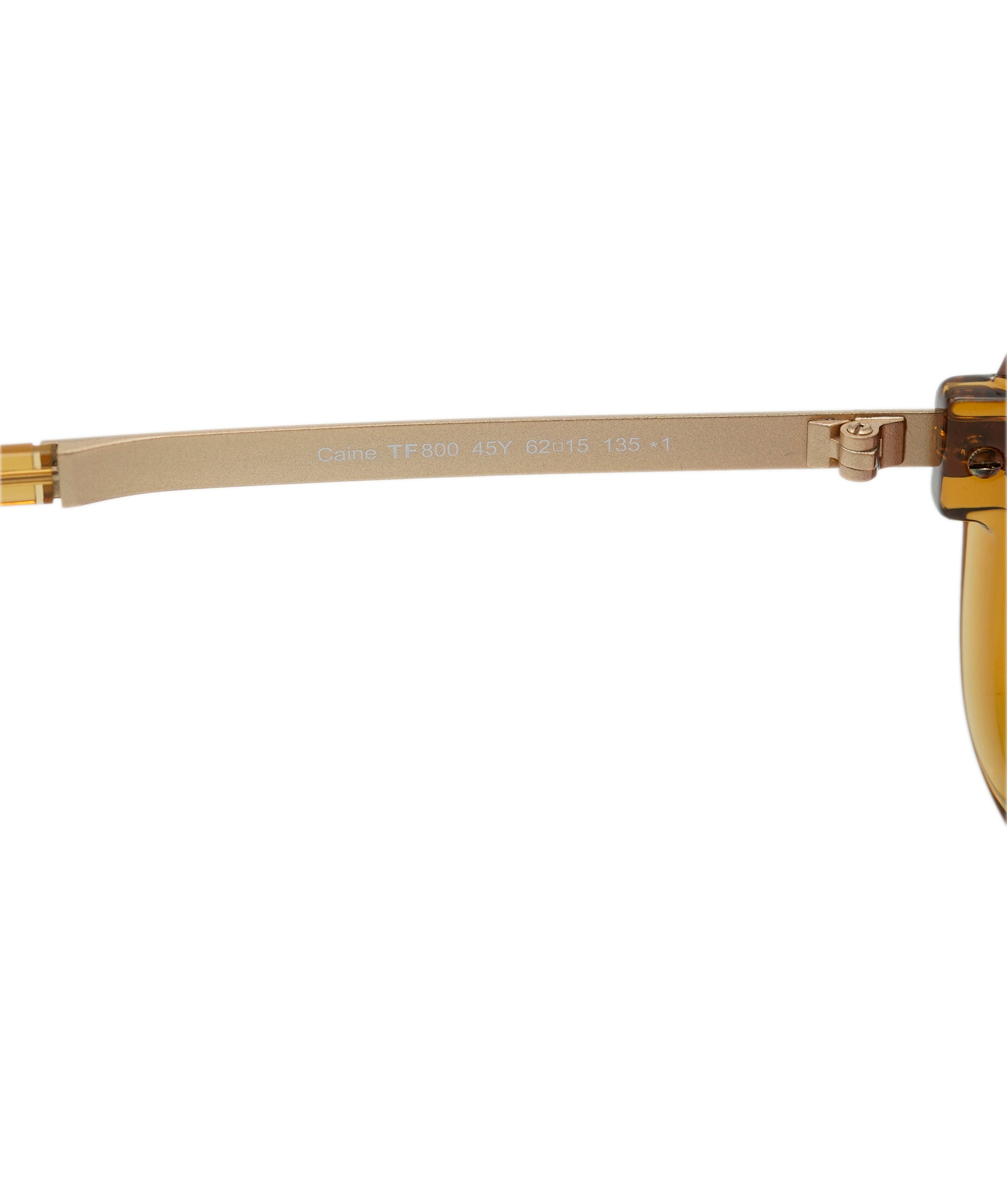 Tom Ford Pink Brown Sunglasses Gold Honey Square Mens Fashion Caine TF 800 45Y ANL0008