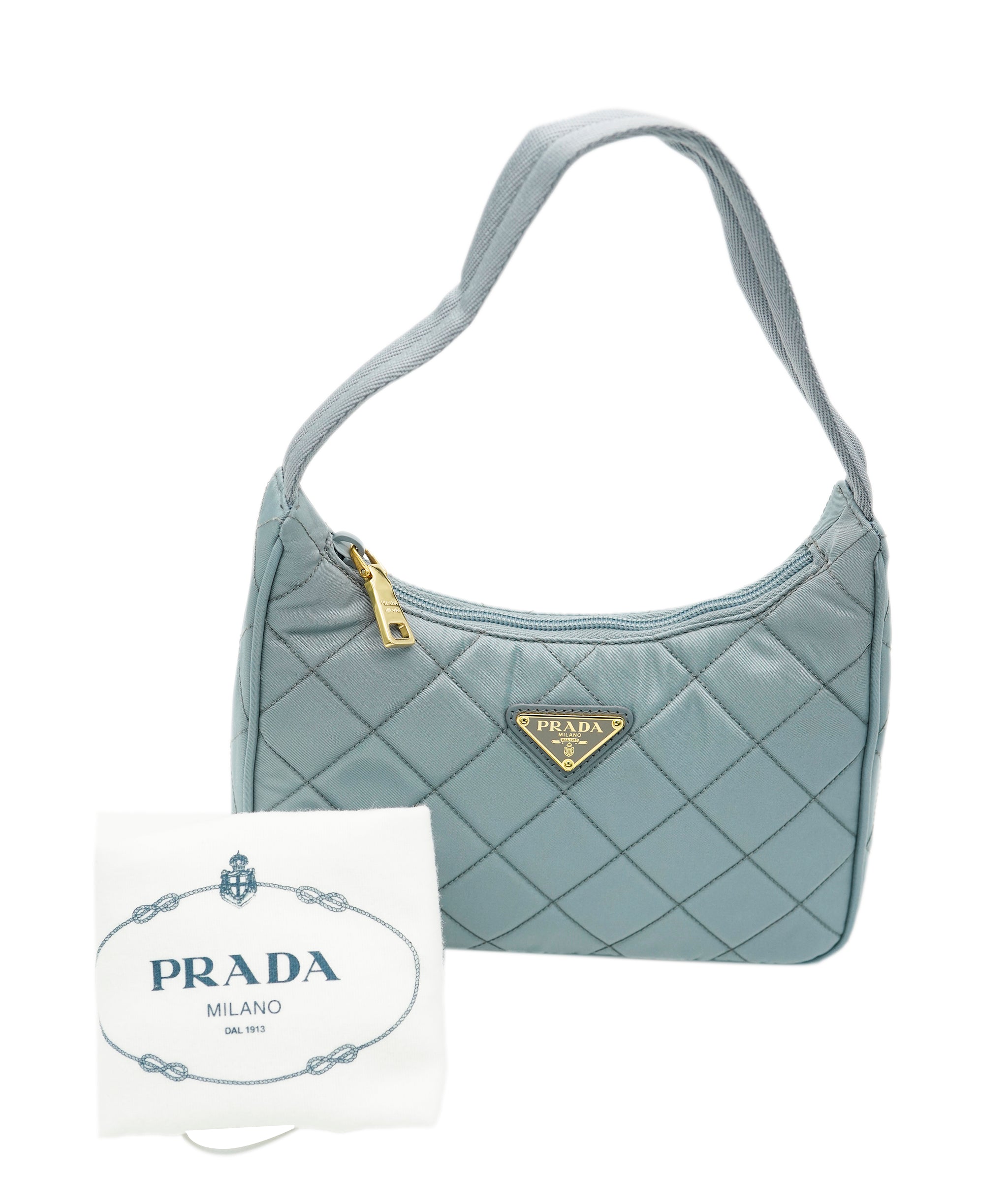 Prada Tessuto Handbag Blue DXBK0231