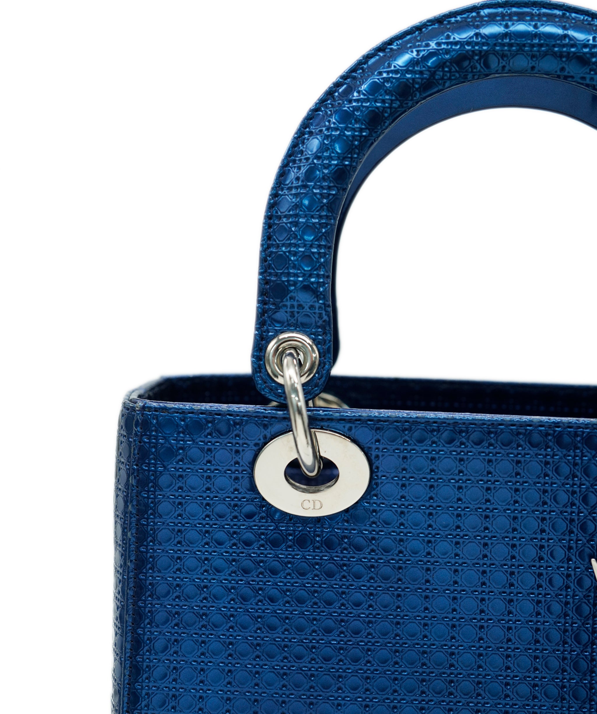 Lady Dior Medium Micro Cannage Blue - SYCA026
