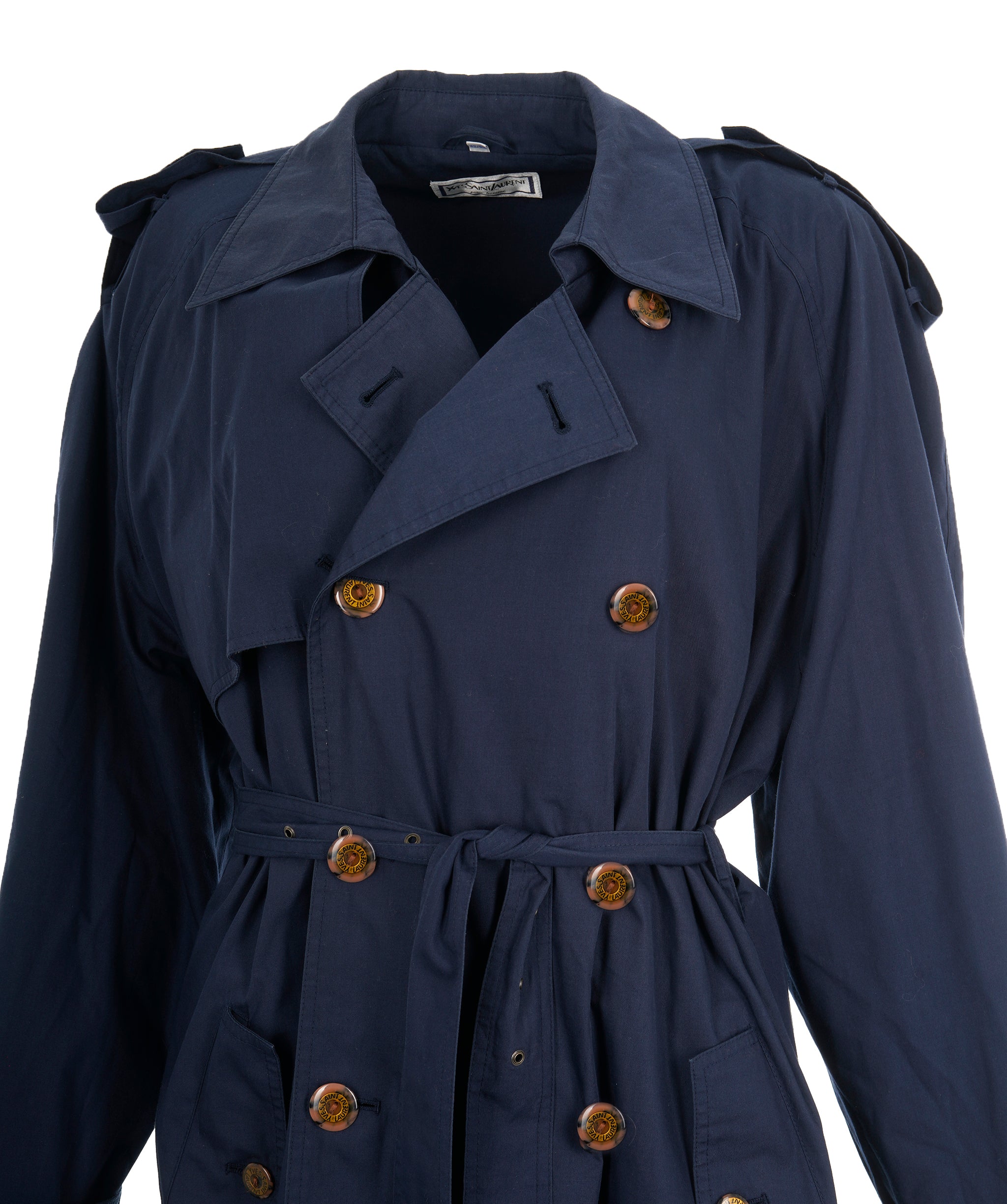 YVES SAINT LAURENT NAVY TRENCH - APL0005