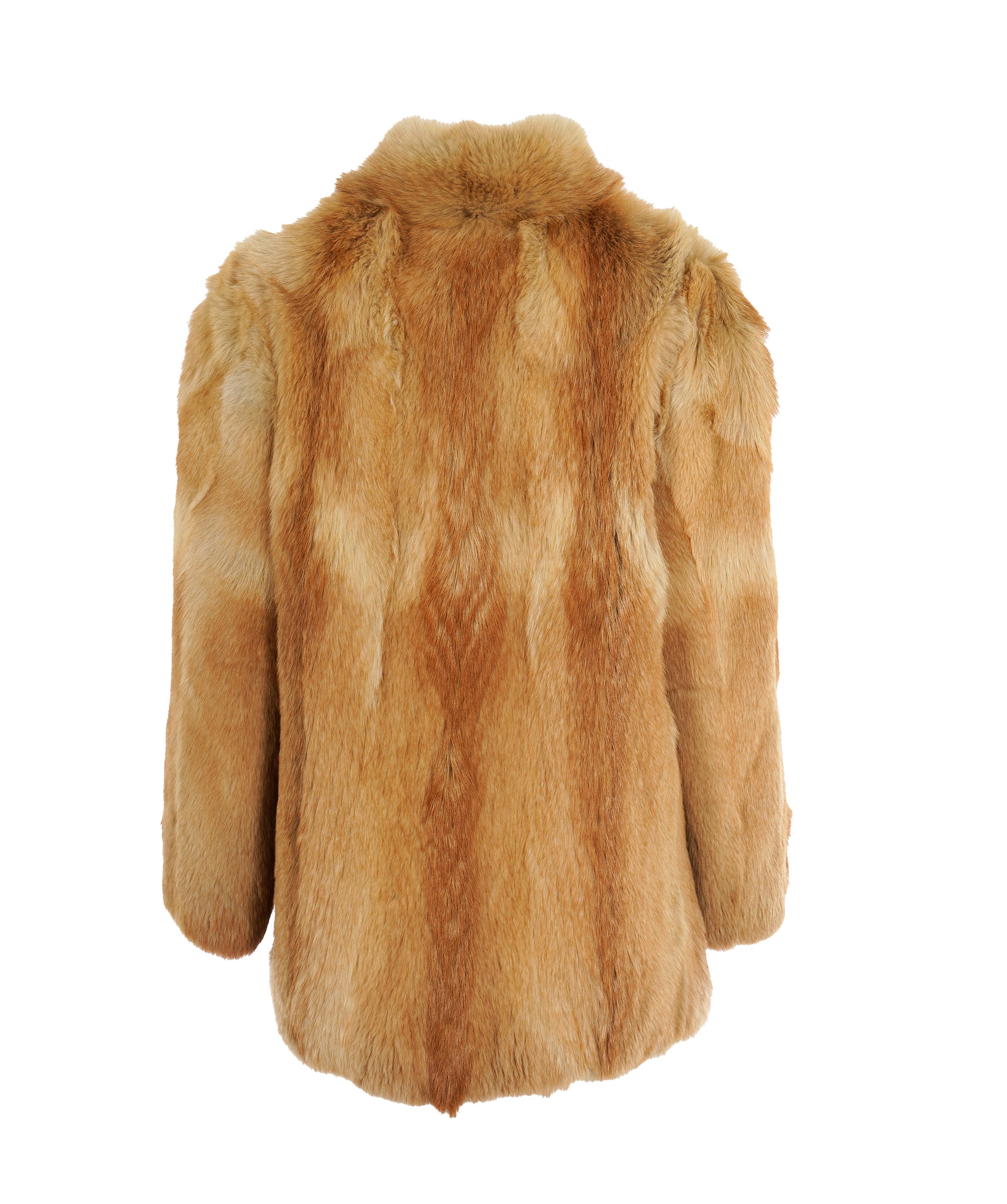 Vintage genuine beige fox fur jacket ABC1013