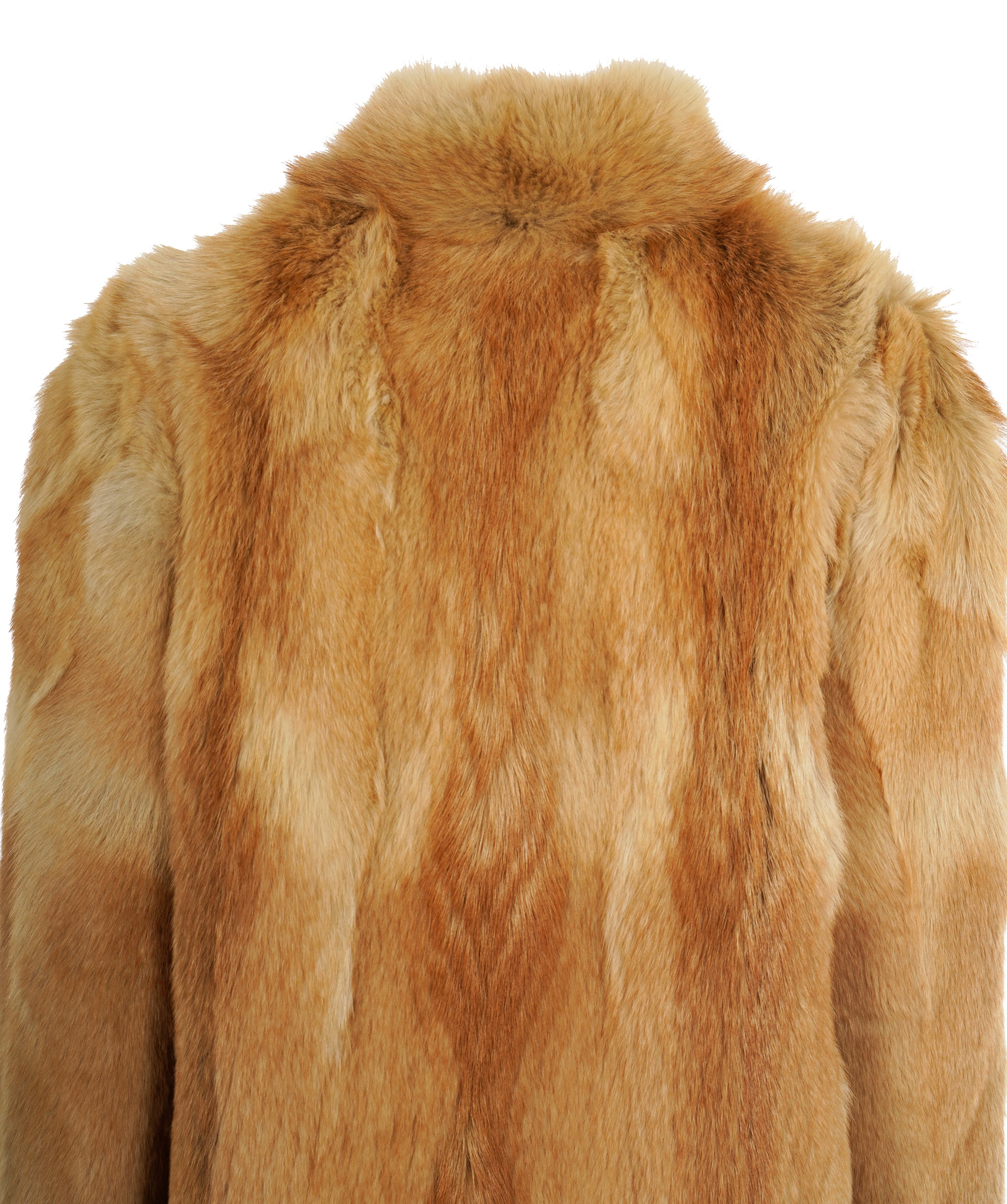 Vintage genuine beige fox fur jacket ABC1013