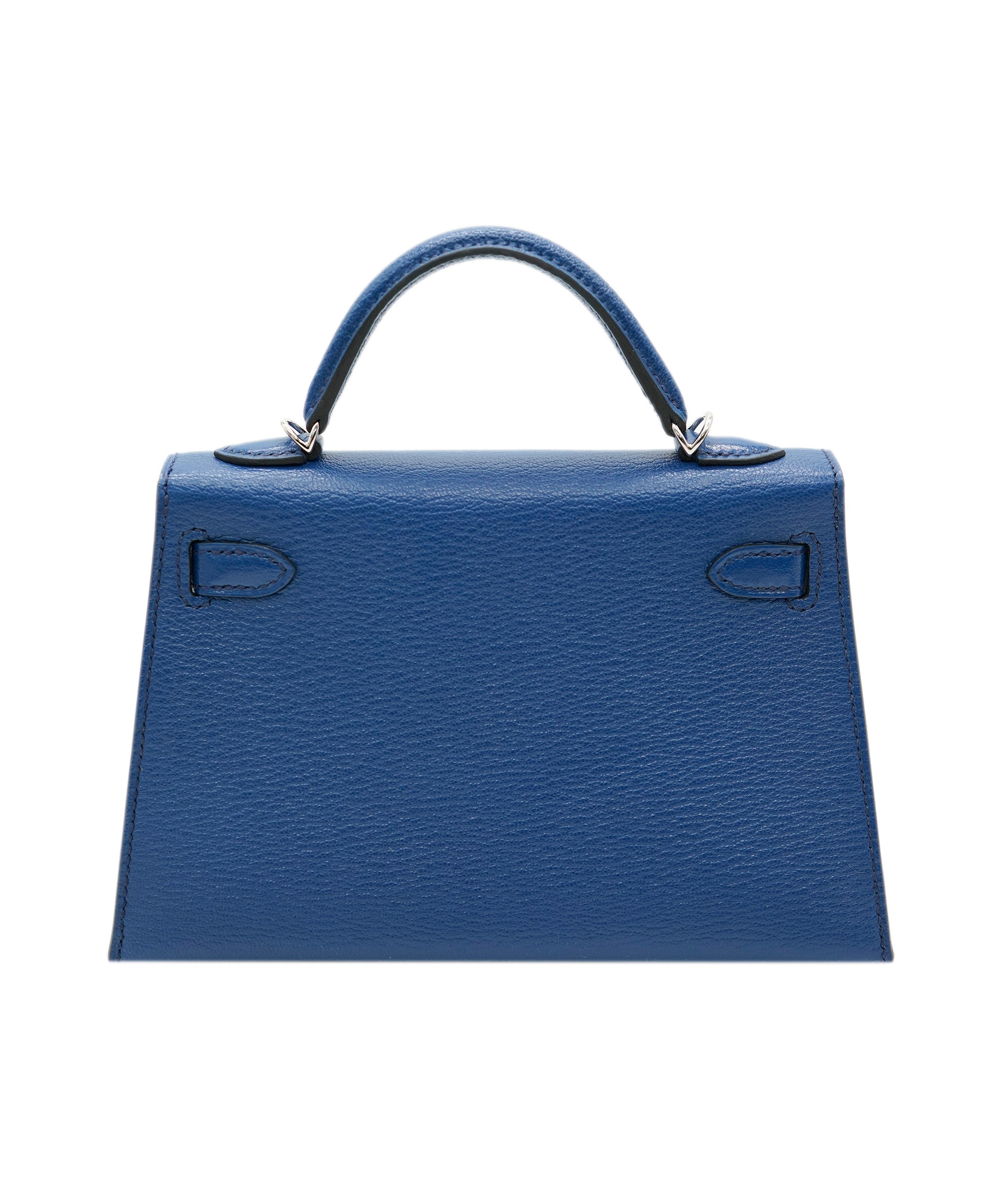 Hermes Mini kelly Chevre mysore blue saphir PHW  ASC5351