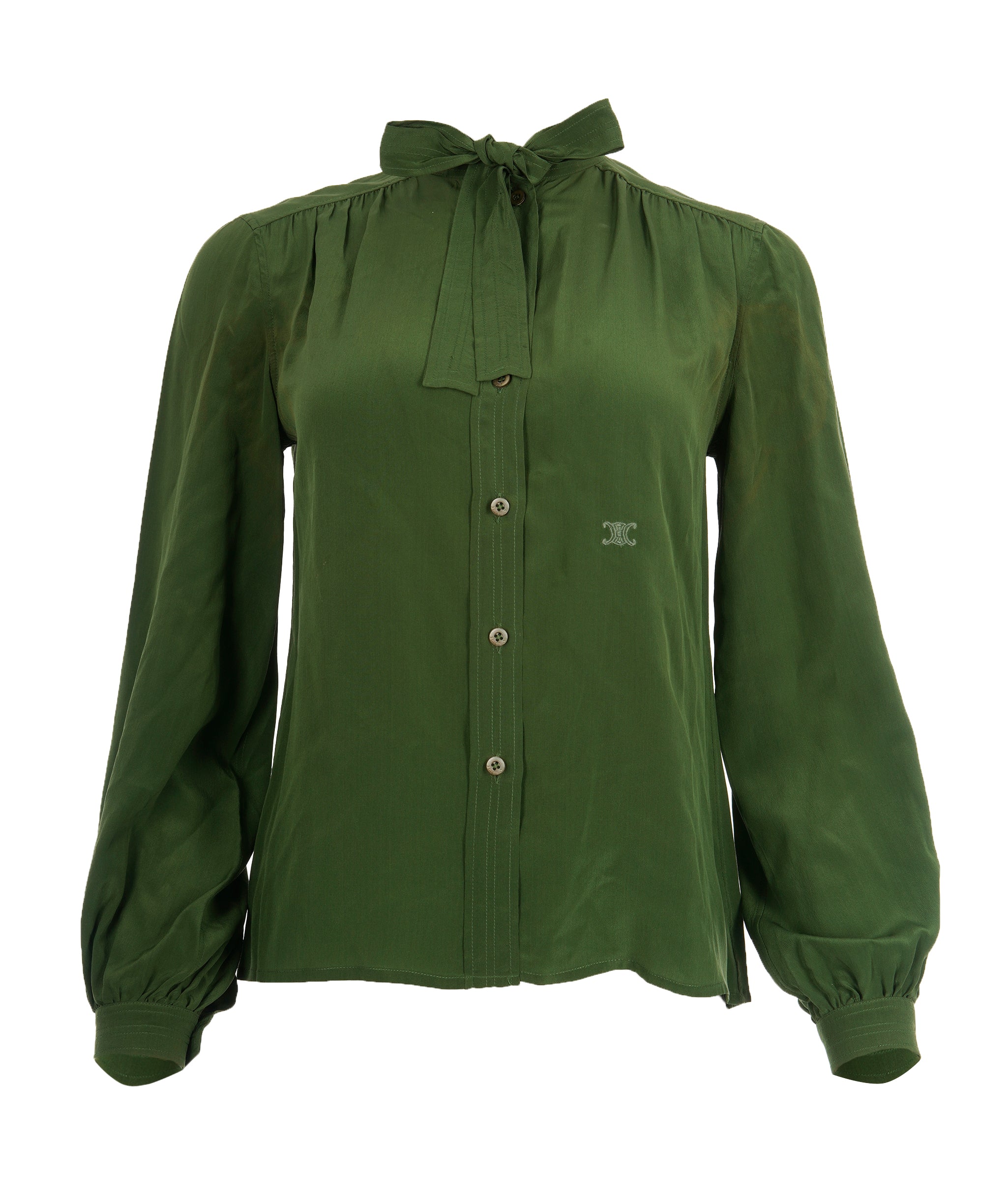 Celine Triomphe Green Shirt ALC1573