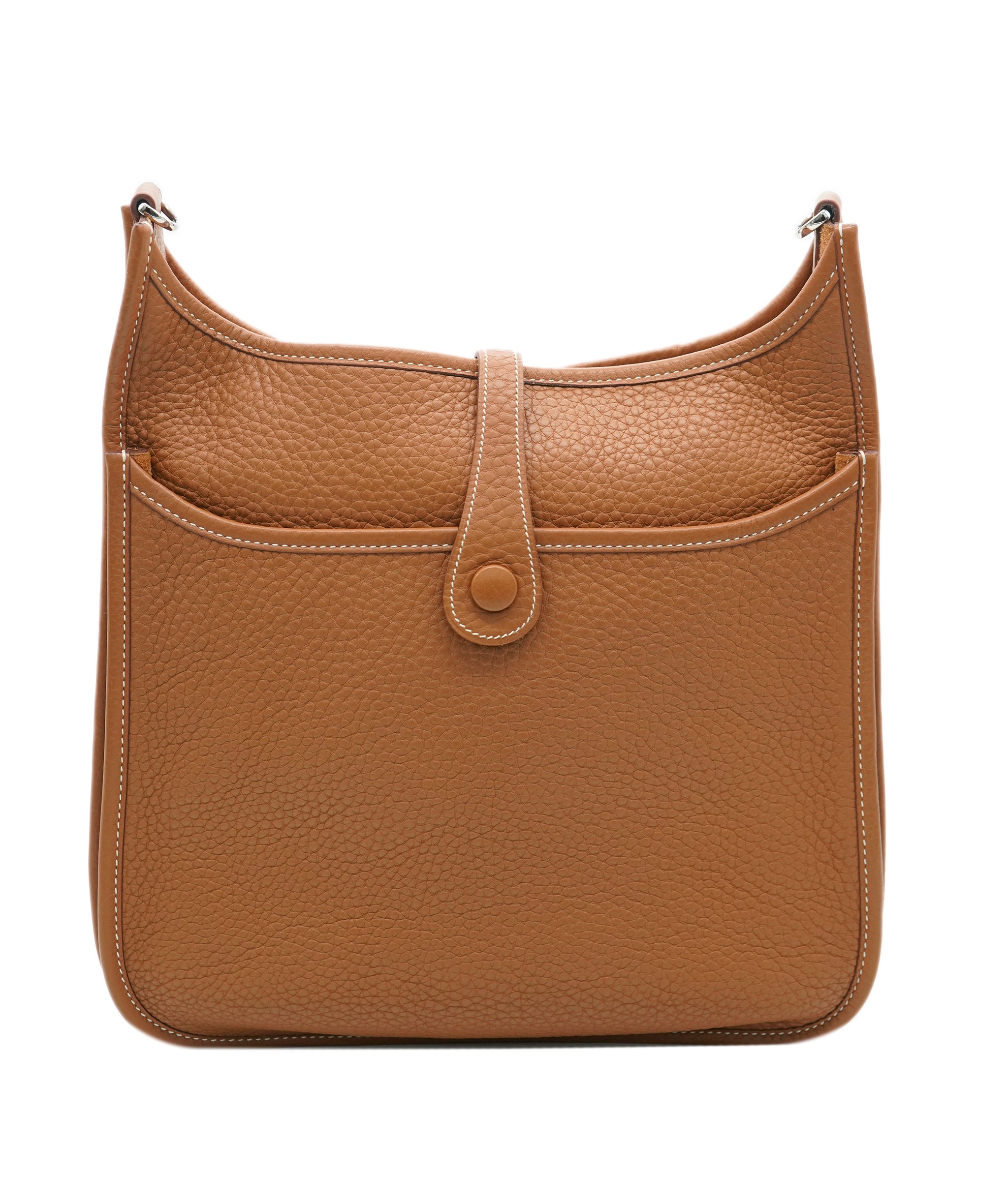 HERMES EVELYNE PM GOLD TAURILLON CLEMENCE SHOULDER BAG □K 90249063 DBXS0664