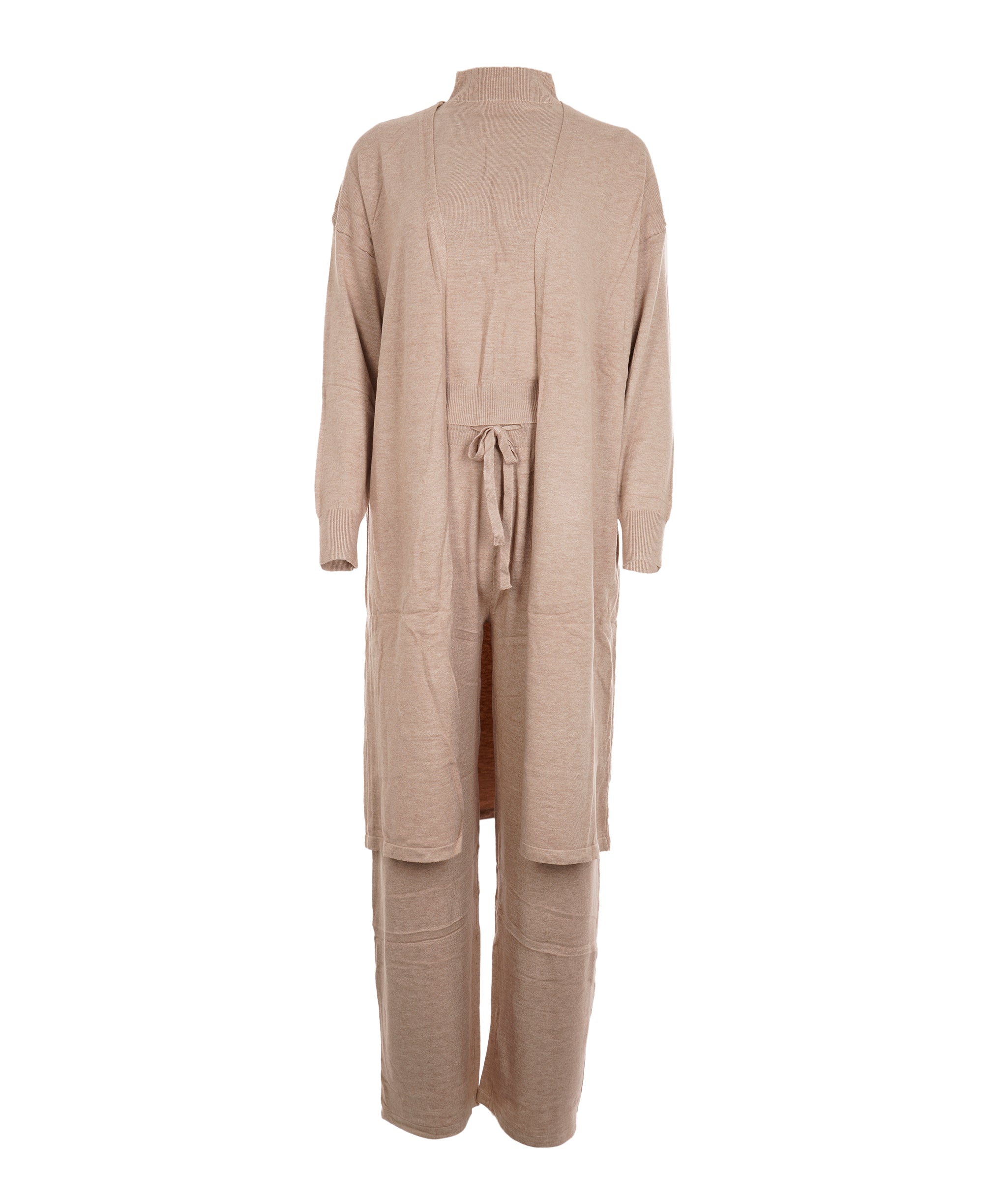 Tia 3 Piece Beige Set S/M Loungewear Set  DBXL0099