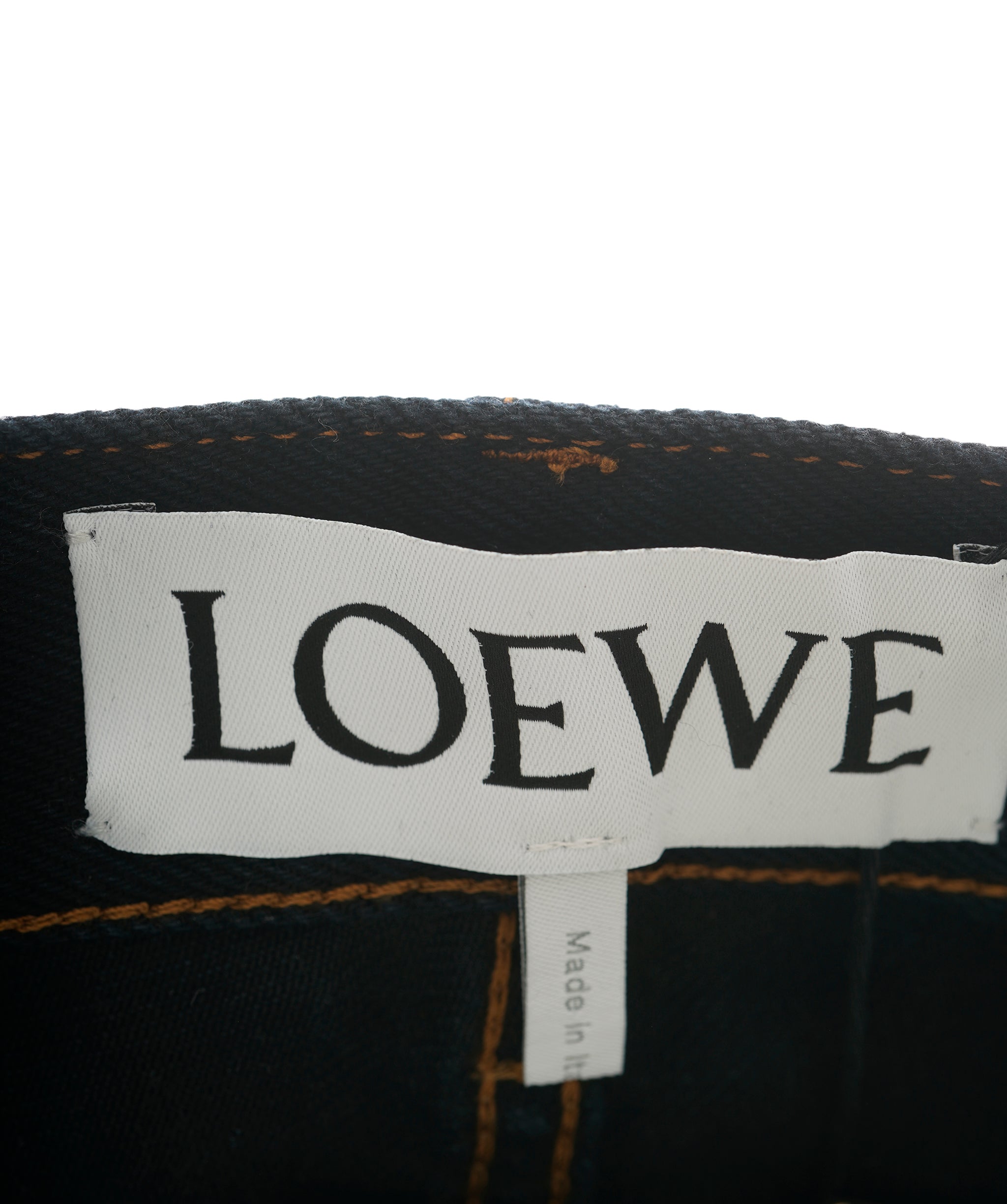 Loewe Dark Indigo Blue Jeans With Anagram Pocket 40 ALL0811