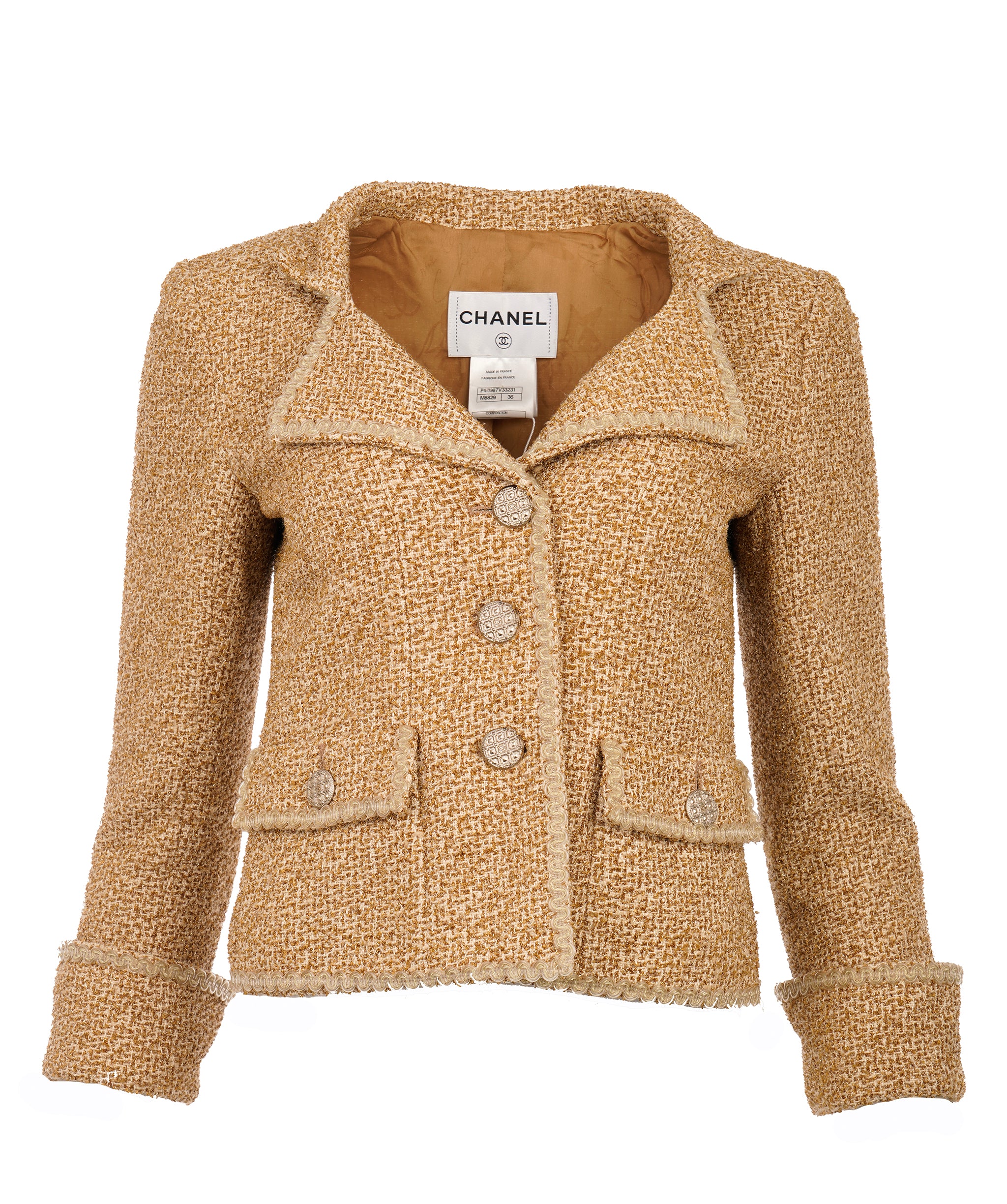 Chanel short jacket gold 13C Paris - Versailles FR36 P44987V33231 - APC0049