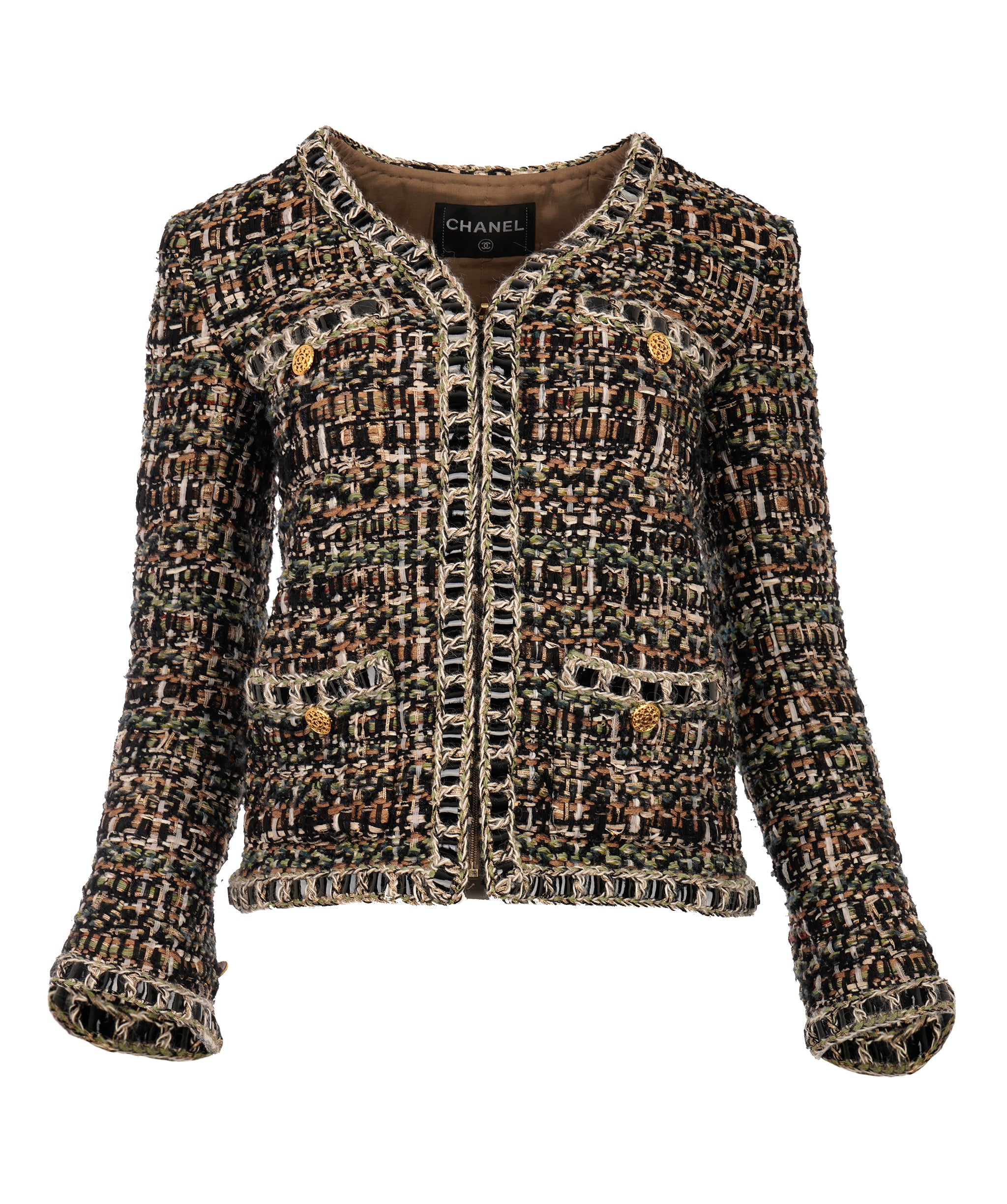 Chanel jacket Tweed 16A Paris Rome P54253V40769 - APC0044