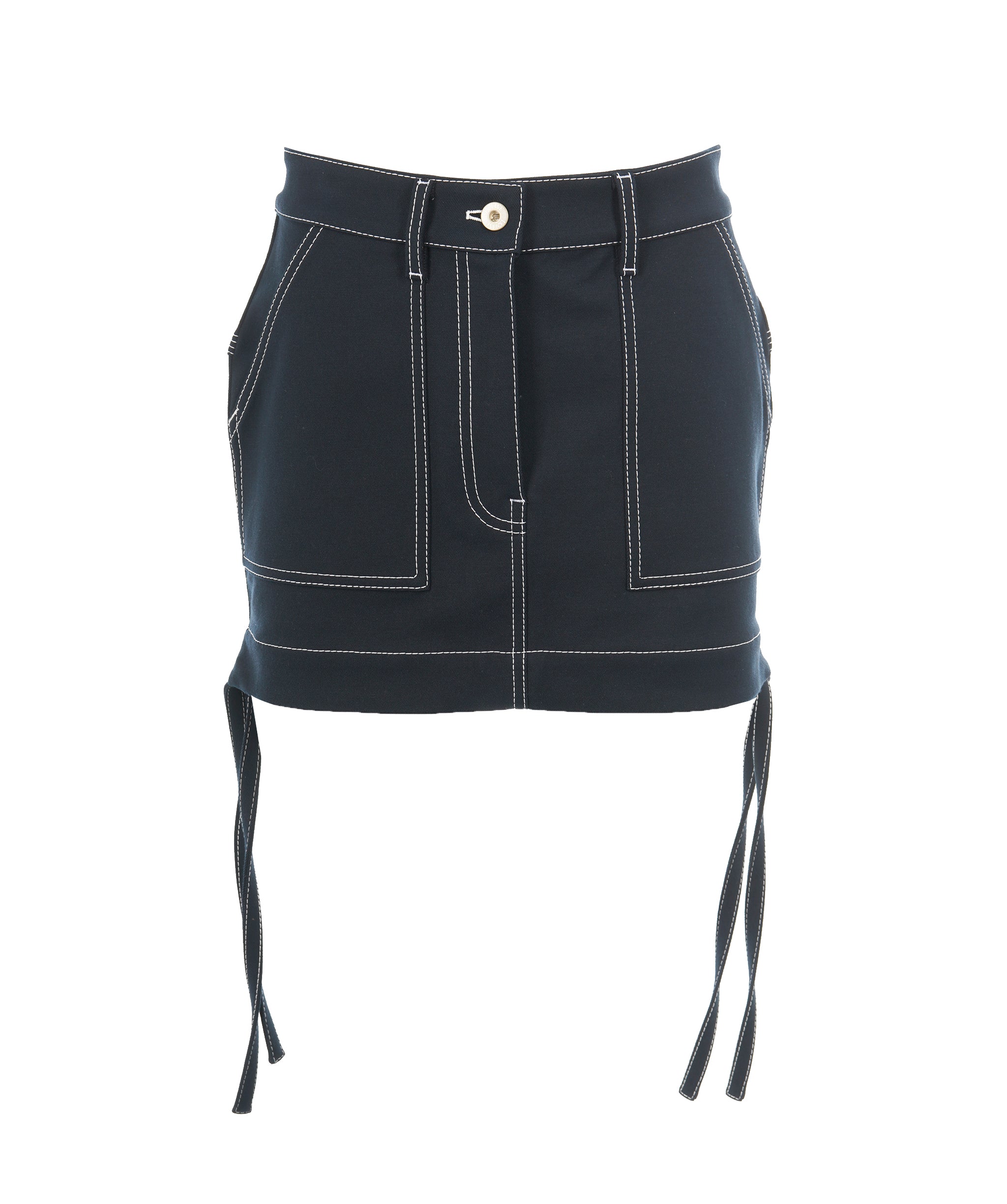 Loewe Anagram Denim Mini Skirt Navy ALL0819