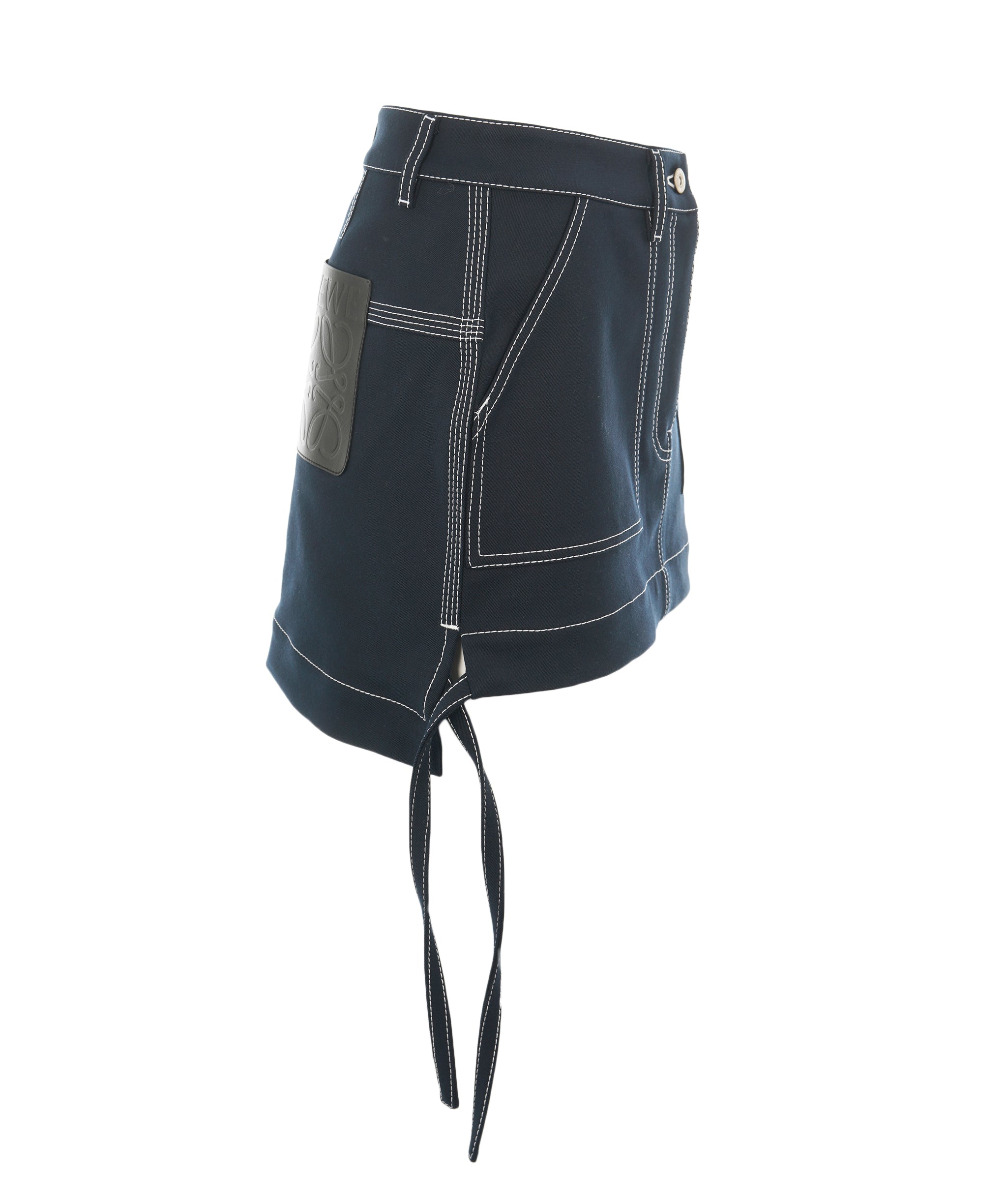 Loewe Anagram Denim Mini Skirt Navy ALL0819