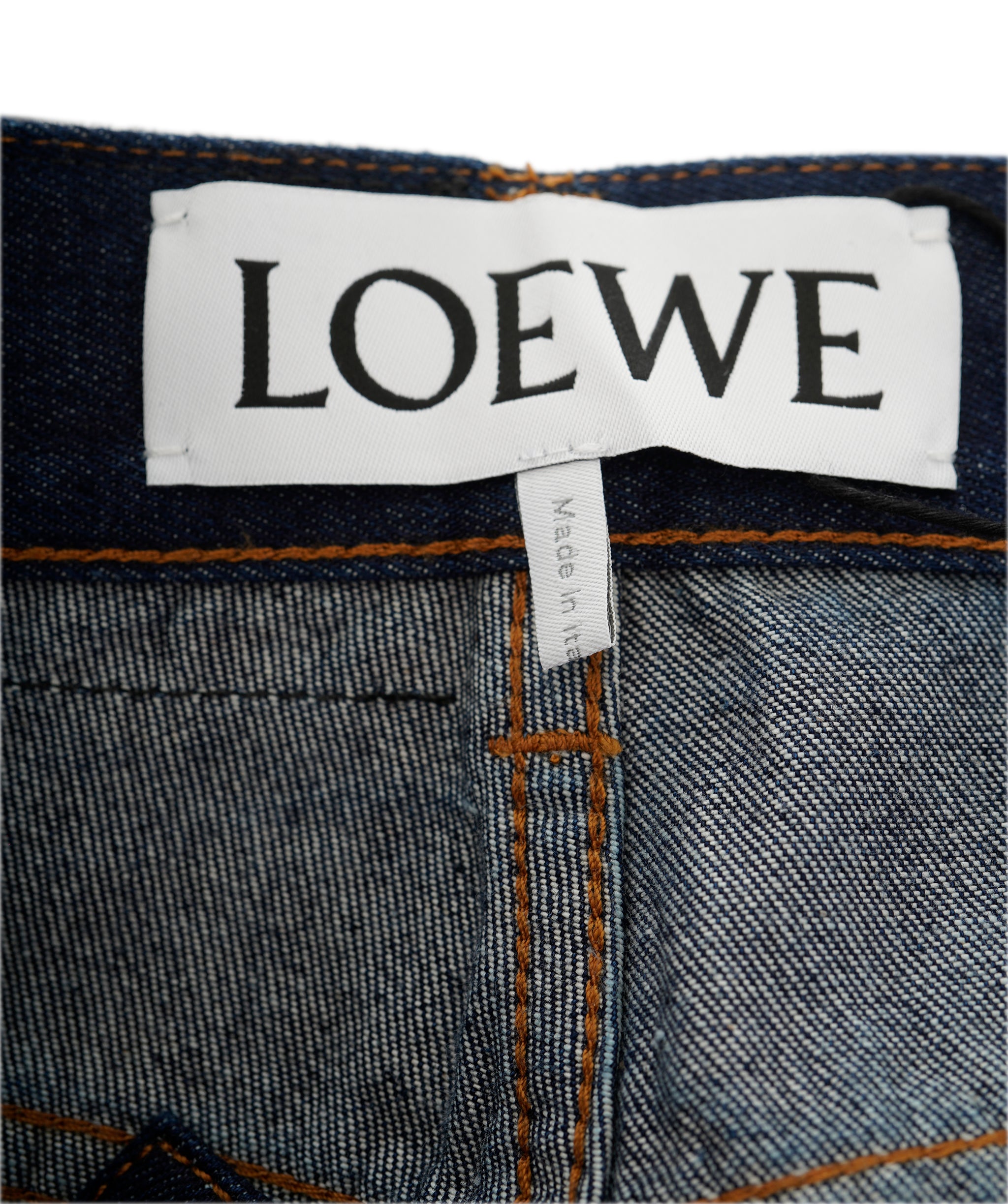 Loewe Anagram Denim Mini Skirt Navy ALL0819