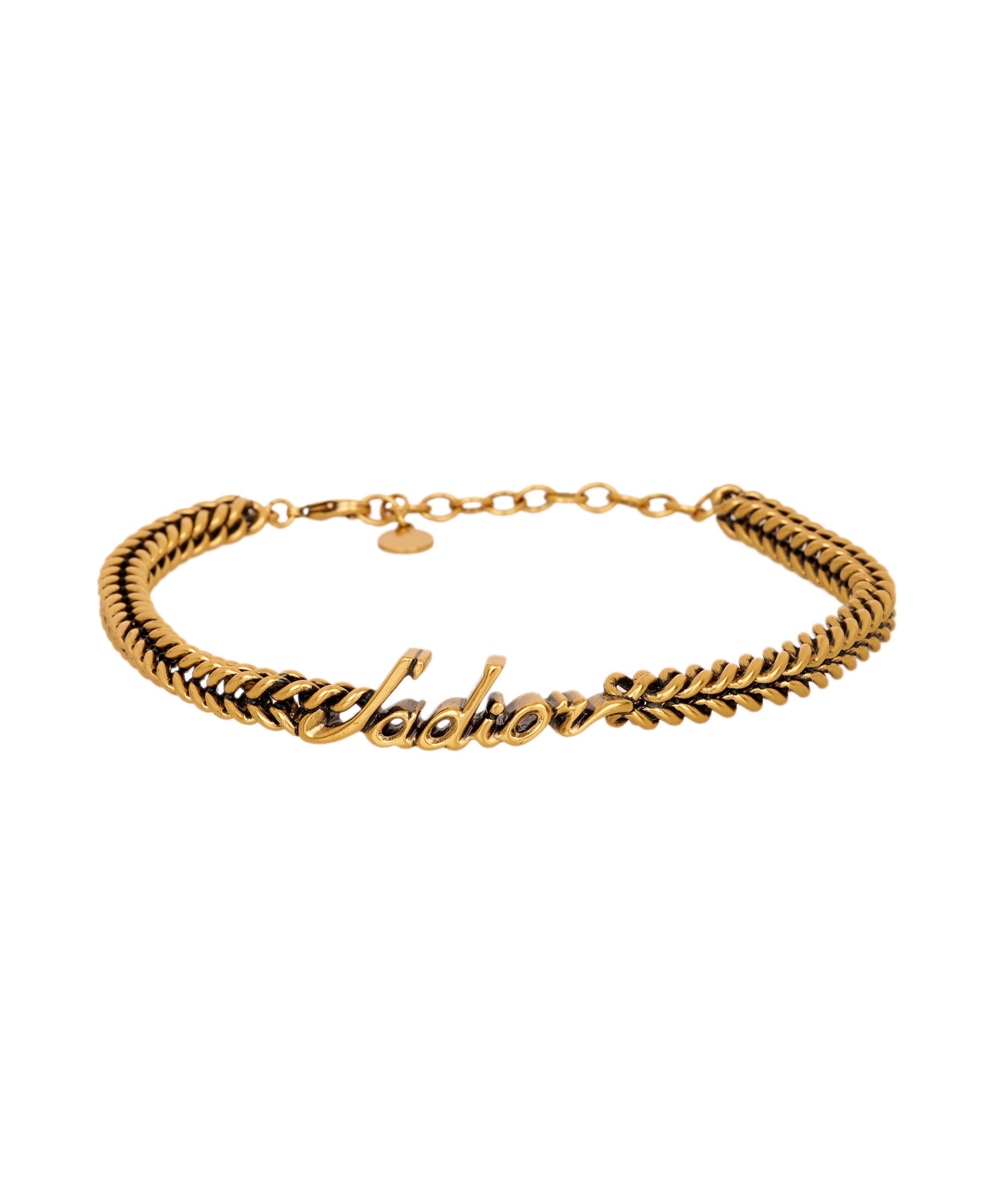 Dior Ja'Dior Gold Plated Choker Chain Necklace  ANC1742