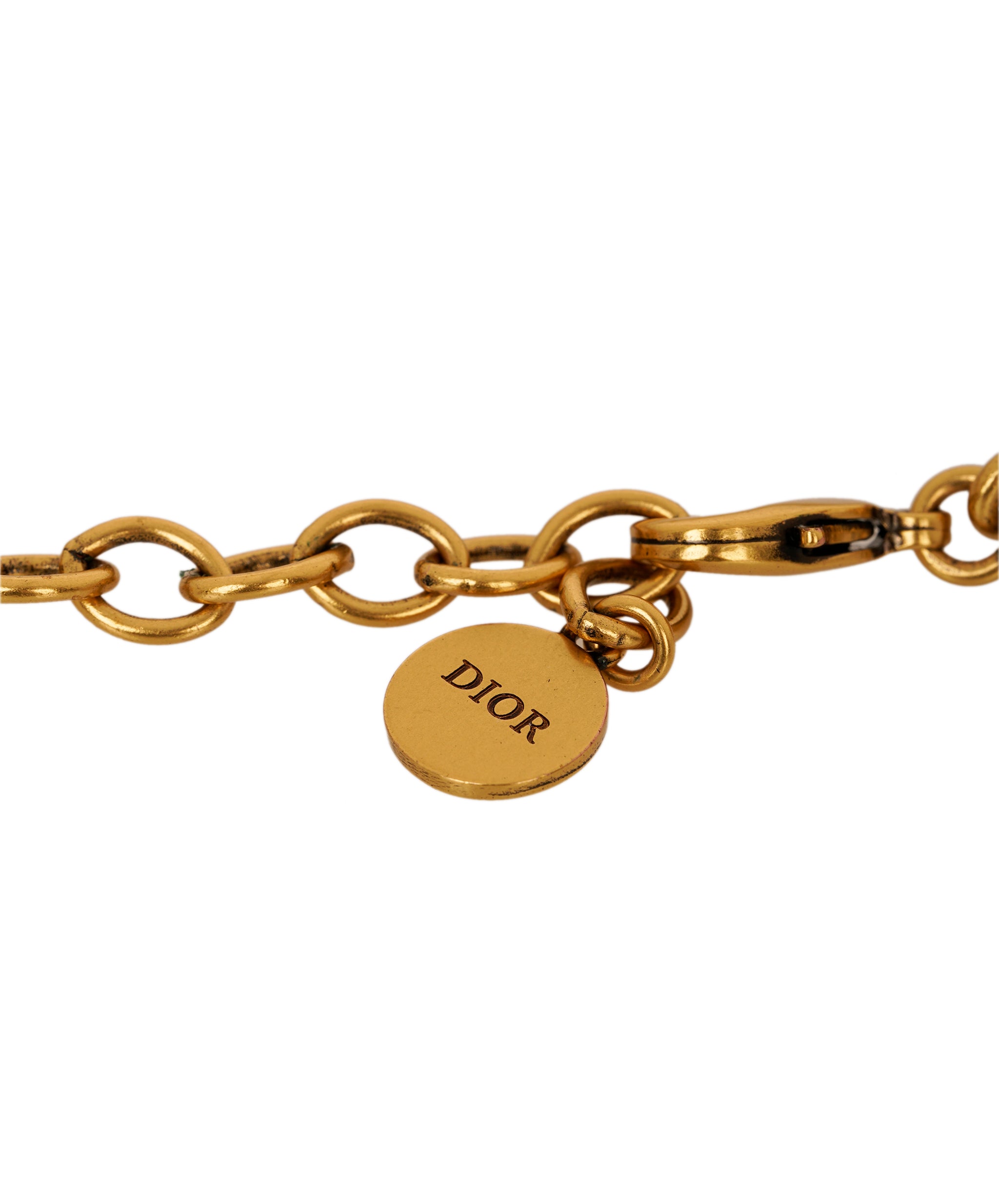 Dior Ja'Dior Gold Plated Choker Chain Necklace  ANC1742