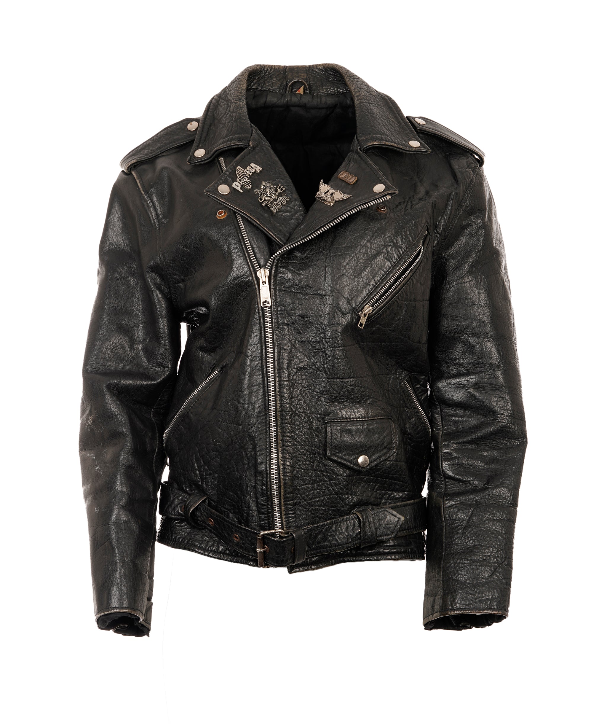 ACDC Black Leather Biker Jacket  ANC1729
