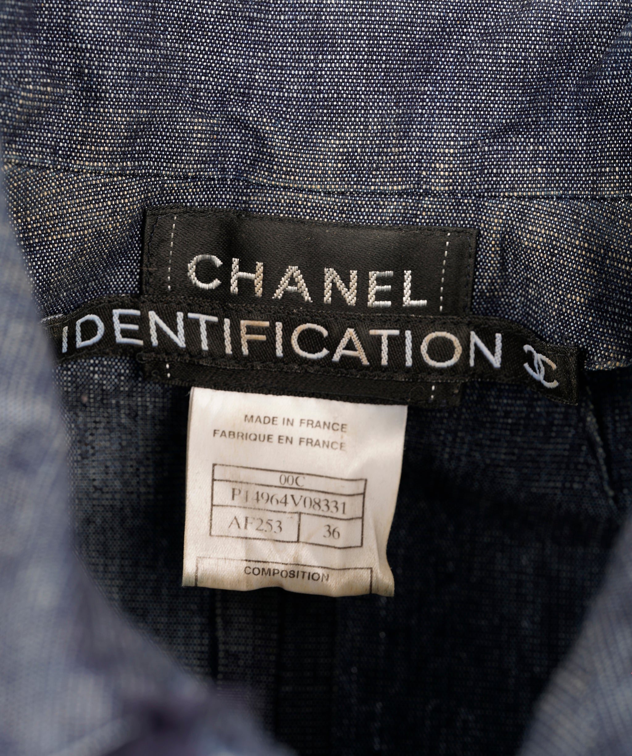 Chanel Denim Button Up Waistcoat Size 36 ANC1731