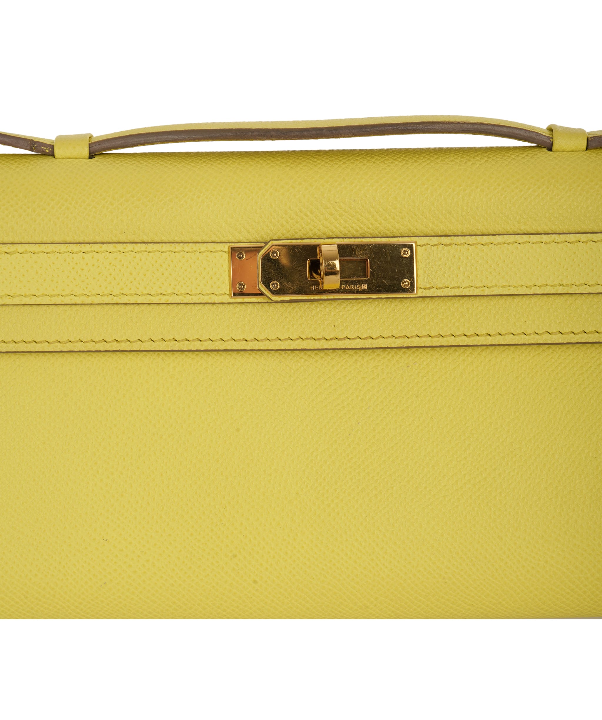 Hermés Kelly Cut Soufre Epsom With GHW  ALC4152