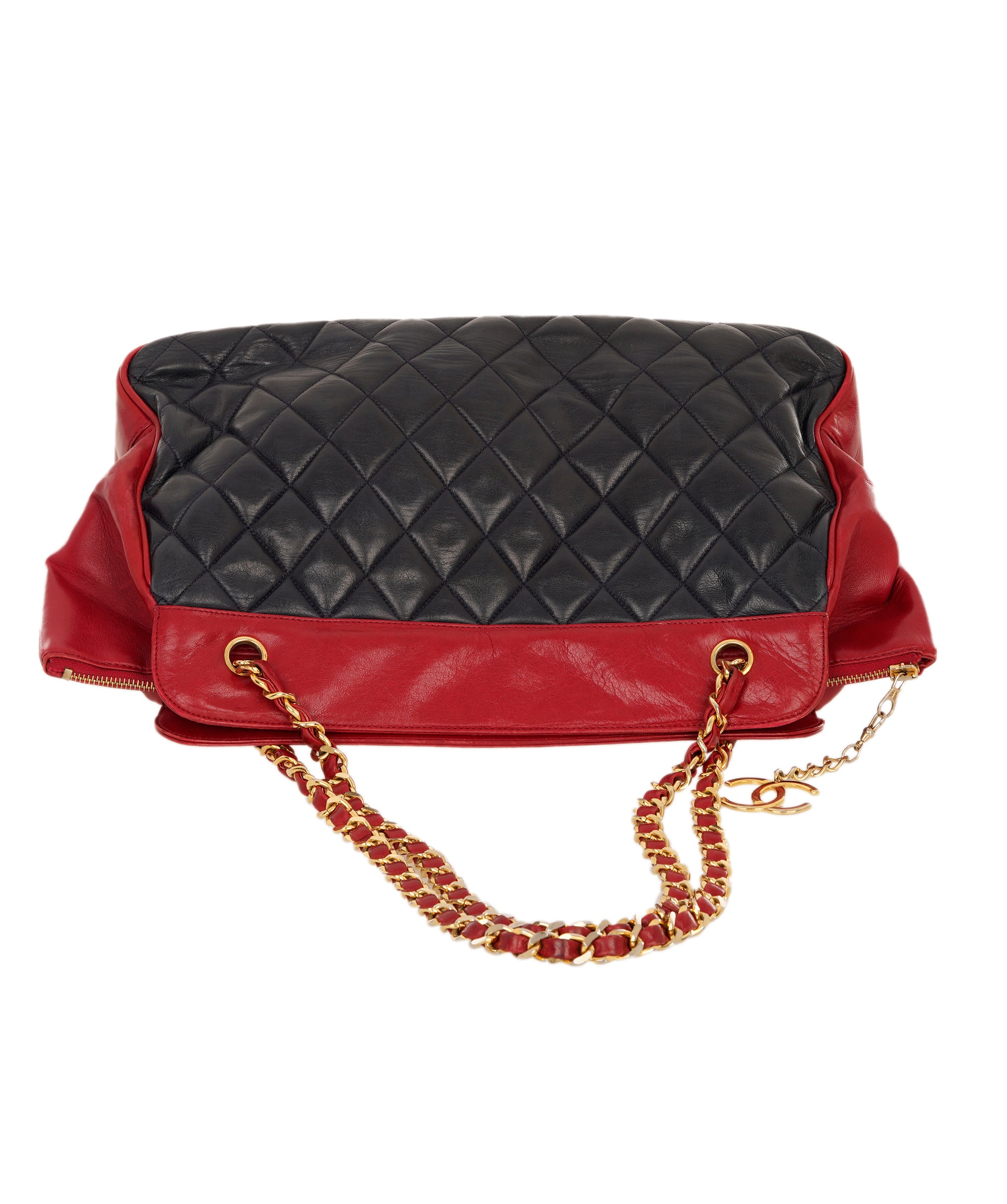 Chanel Chanel Bicolor Shoulder Bag Red/Navy - NAVY ALC4161