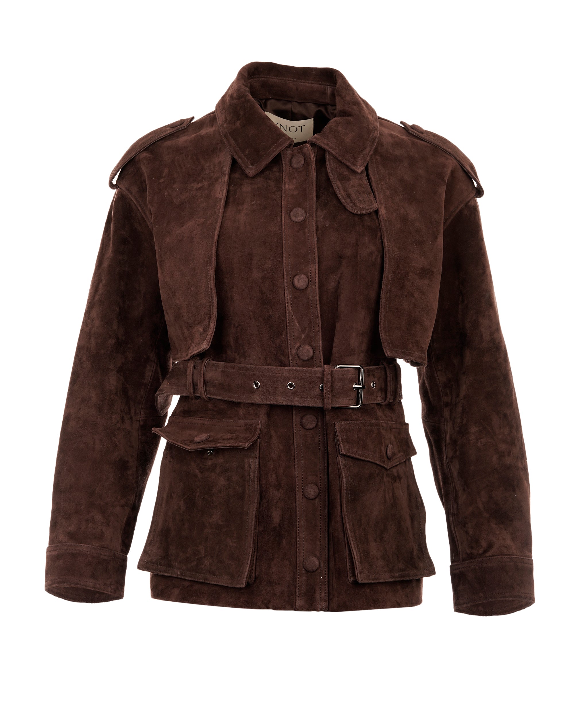Suede brown coat ALC4165