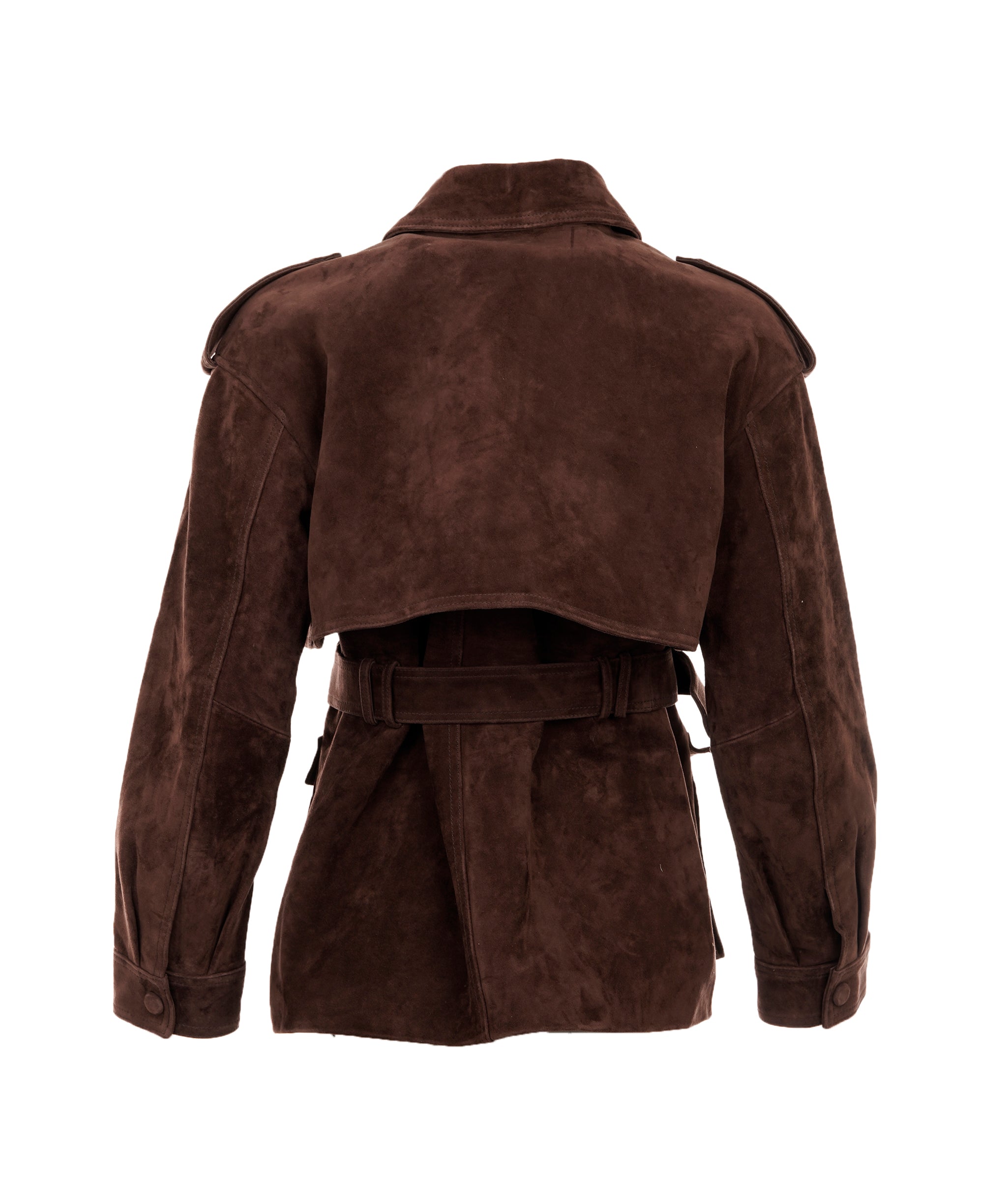 Suede brown coat ALC4165
