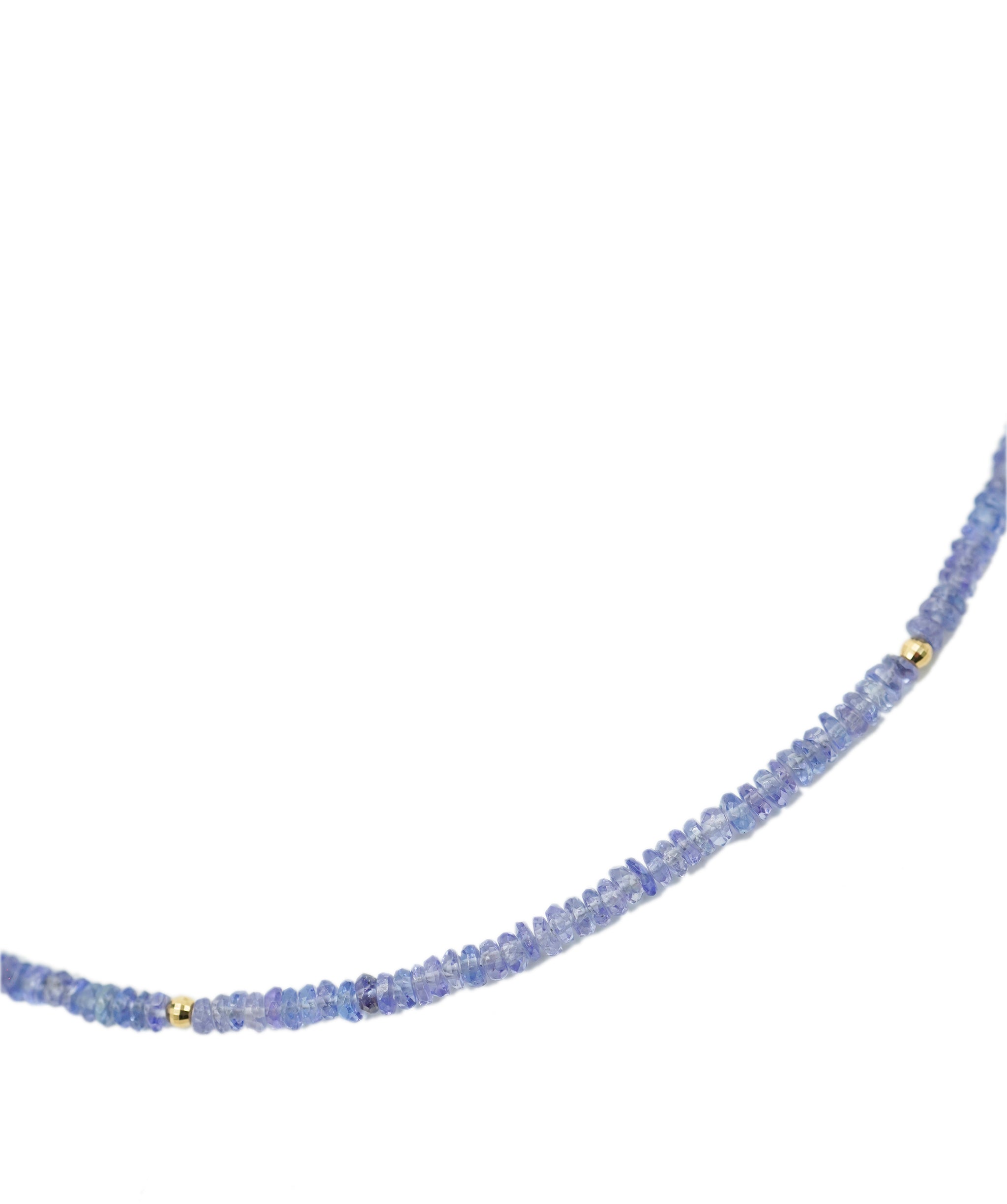 Tanzanite Beads Necklace YG DXBV0026