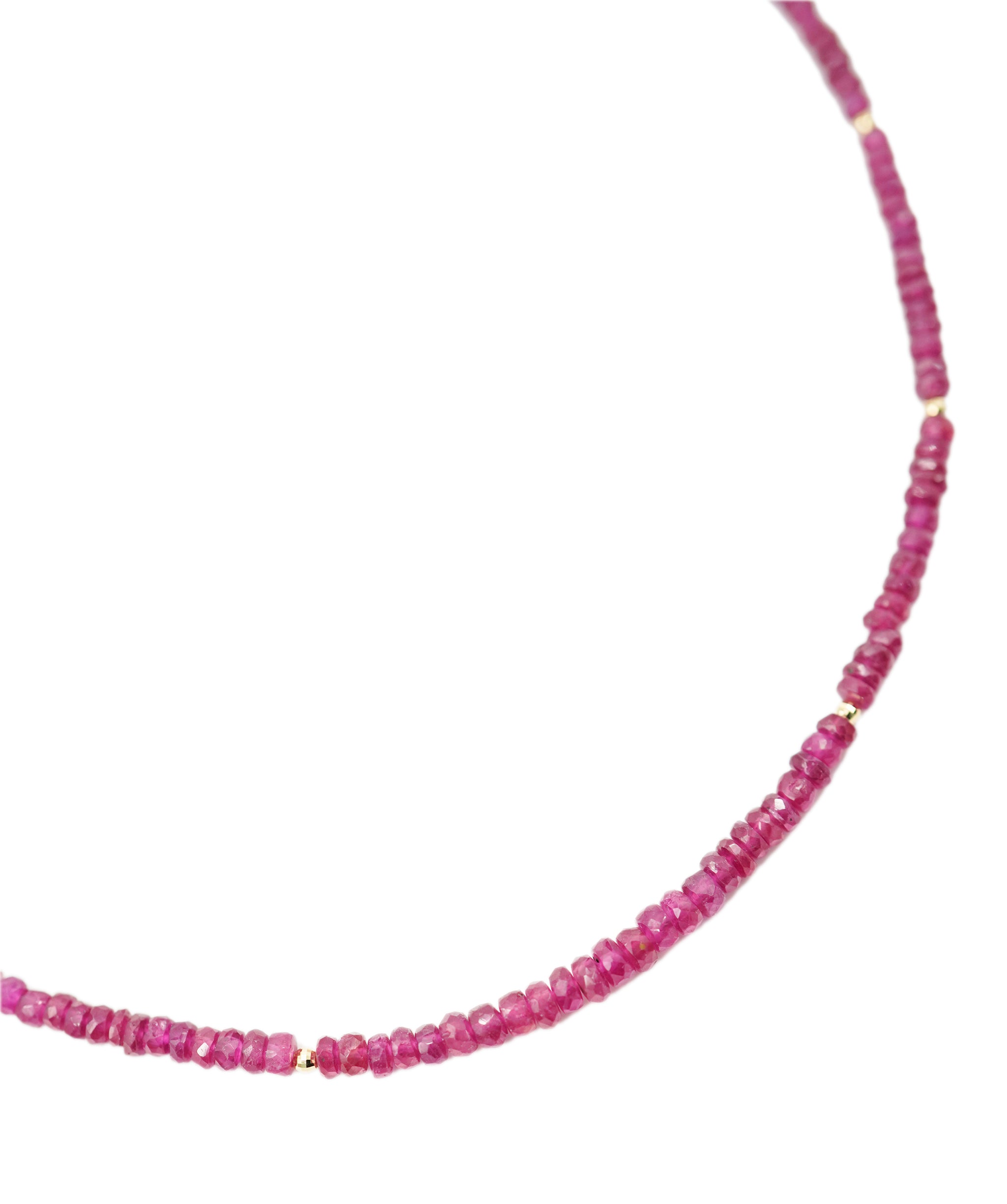 Ruby Beads Necklace YG DXBV0023