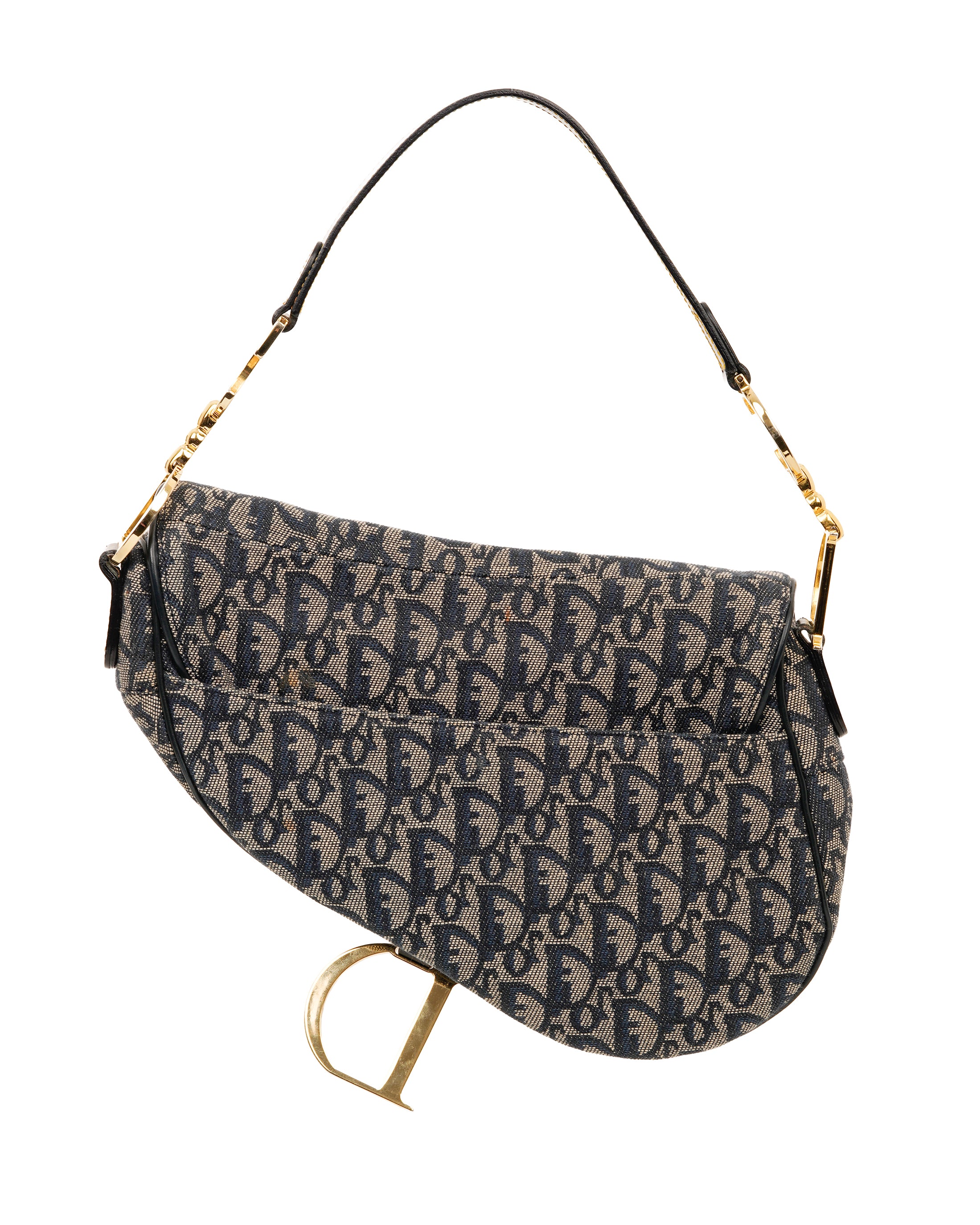 Christian Dior Oblique Saddle Bag With GHW ALL1169