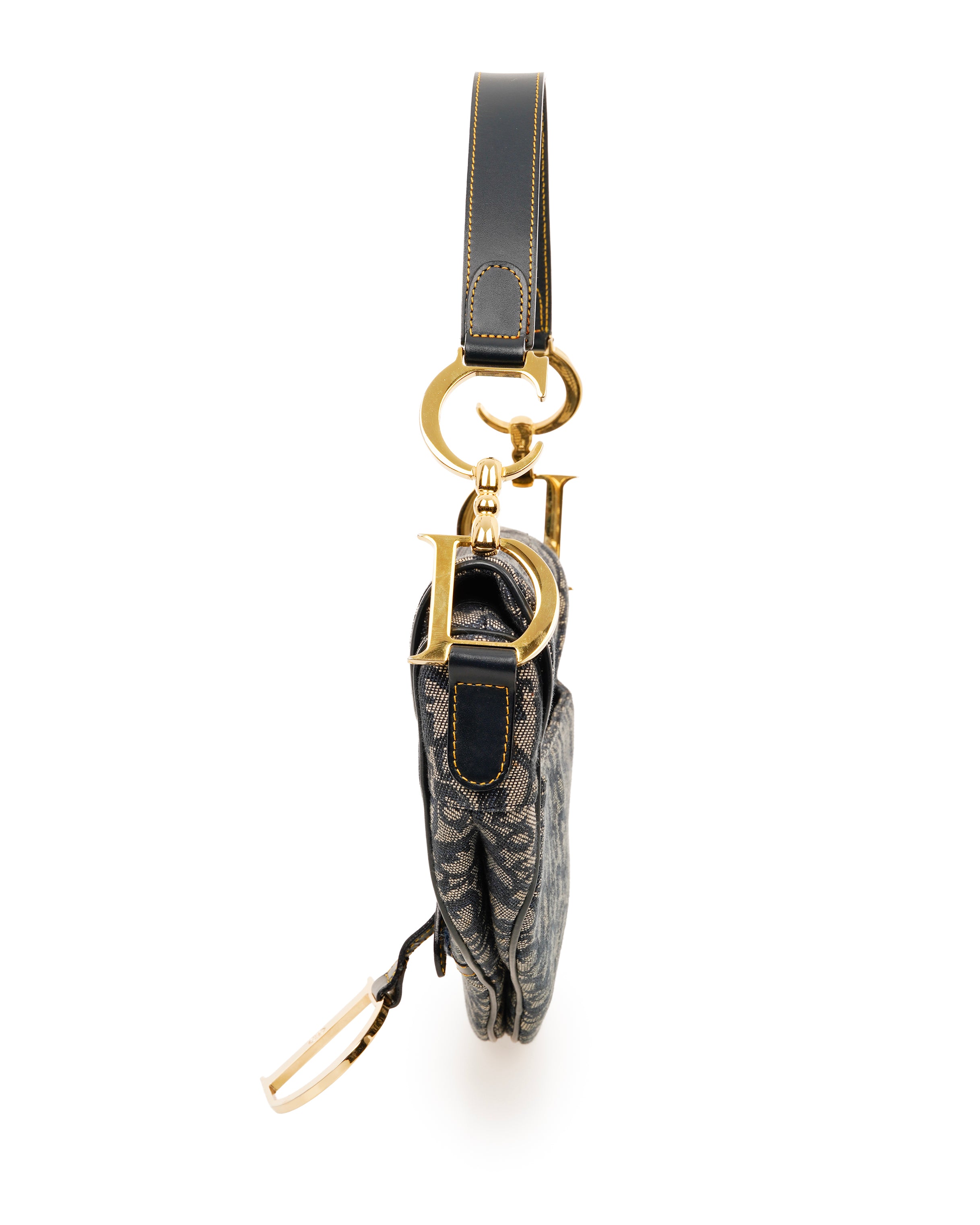 Christian Dior Oblique Saddle Bag With GHW ALL1169