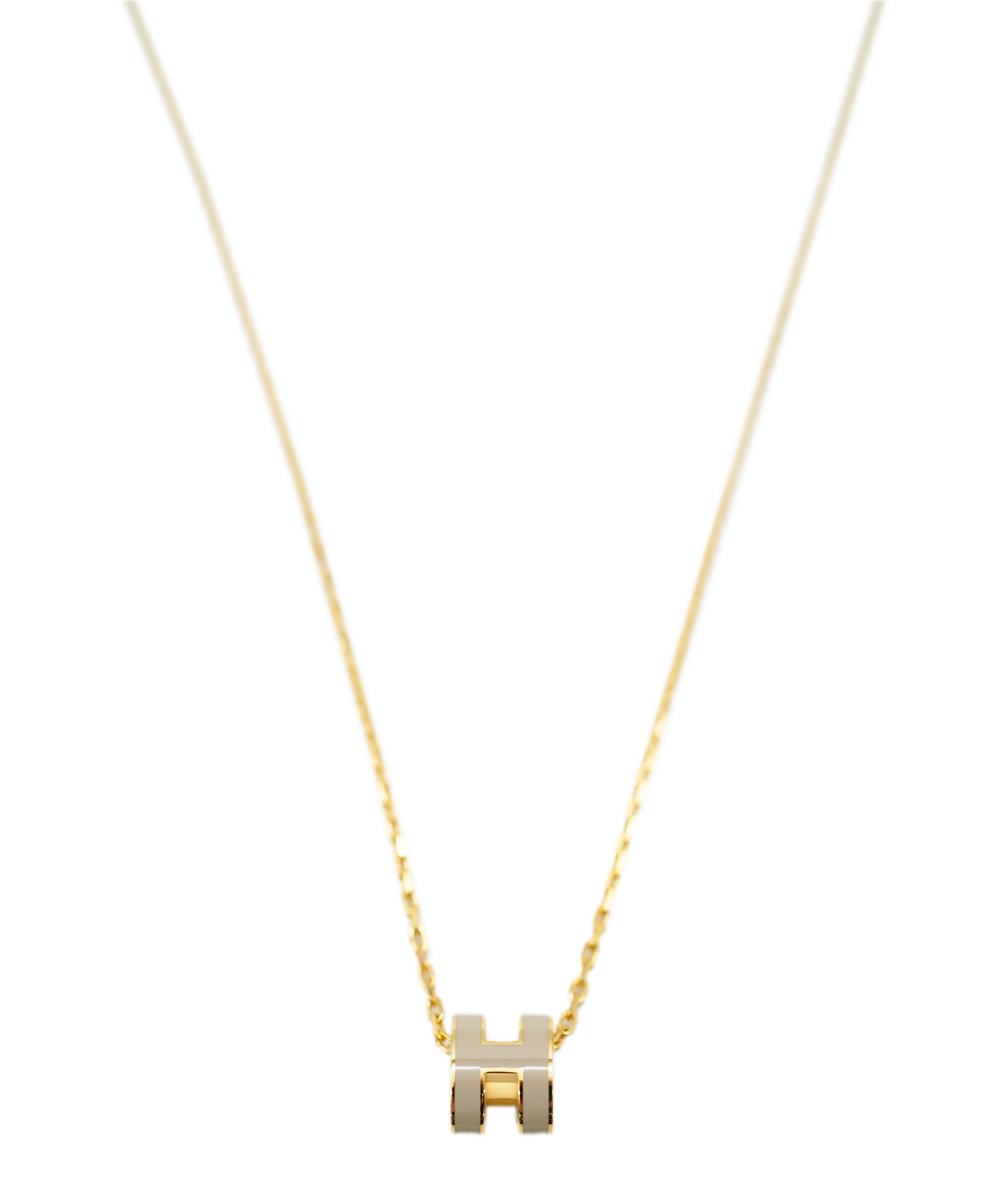 Hermes H POP Necklace Marron Glacé ALC1865