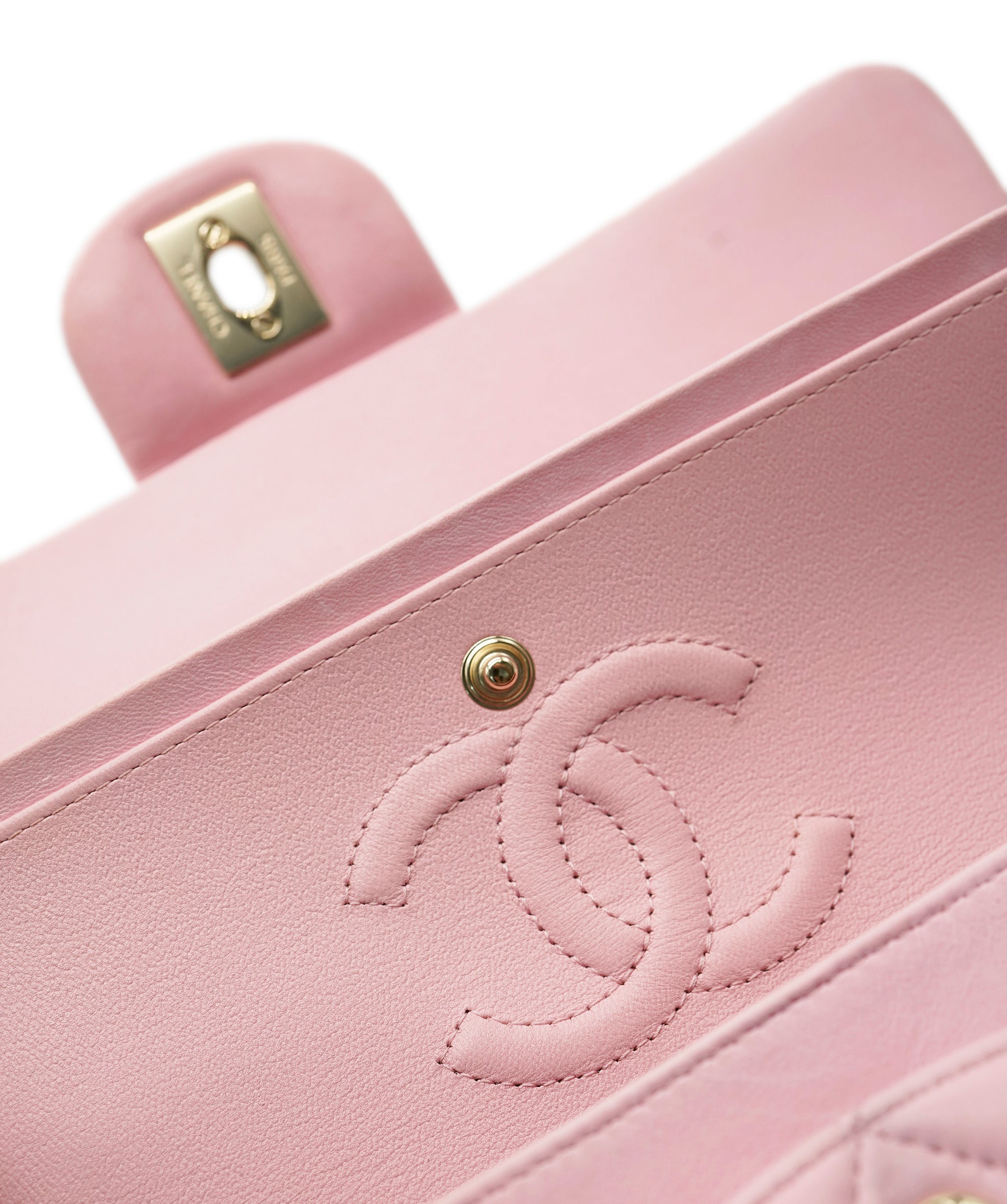 Chanel Pink Classic Flap with Gold Hardware  ALC1300