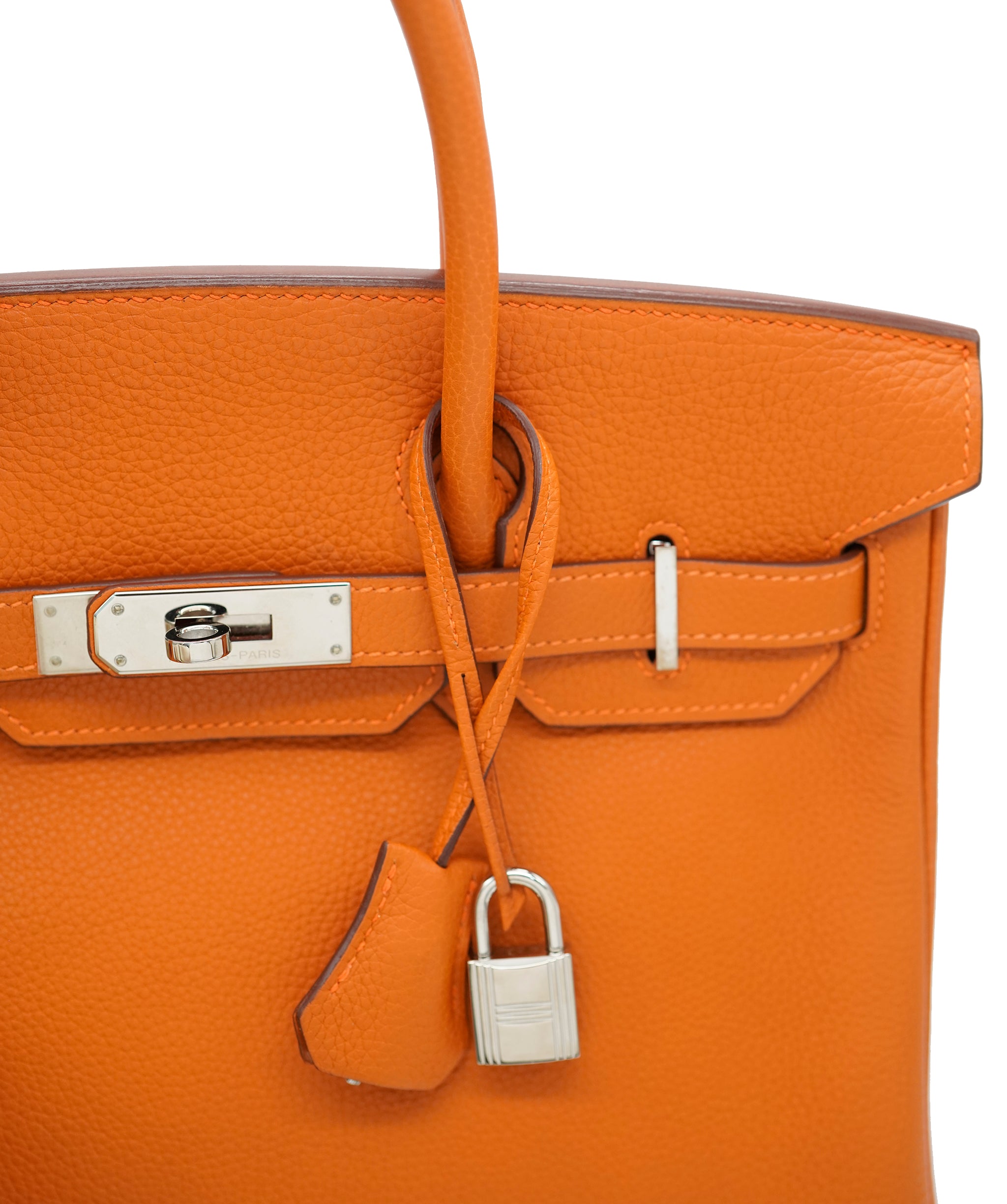 Hermes Clemence Birkin 30 Feu with PHW ALC1907