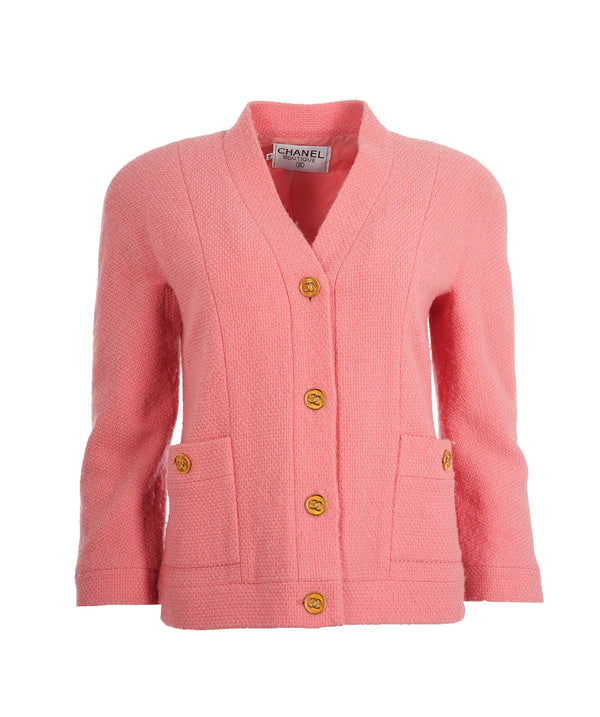 Chanel Pink Double Breasted Blazer ALC1314