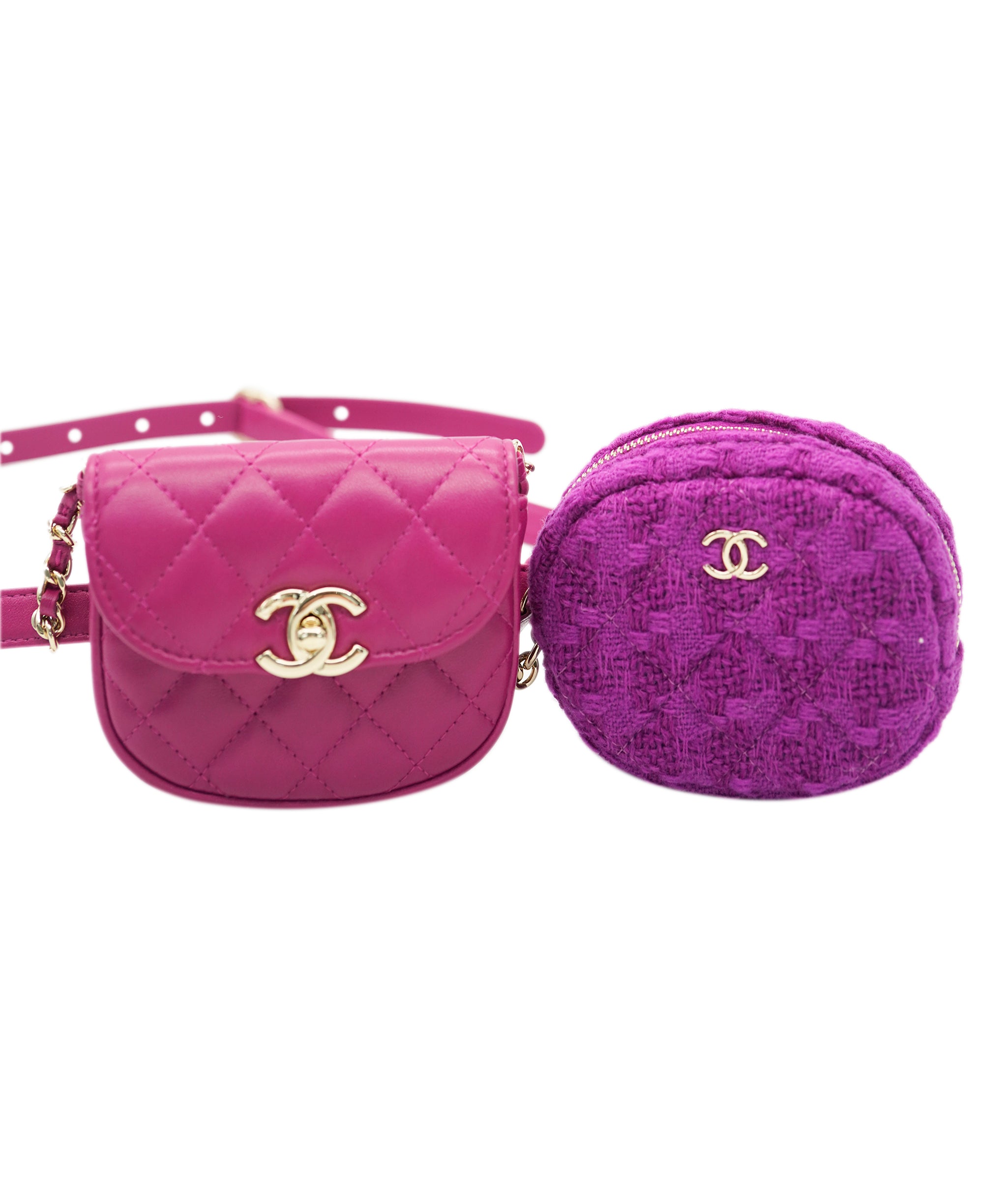 Chanel Purple Mini Duo Belt Bag ALC1936