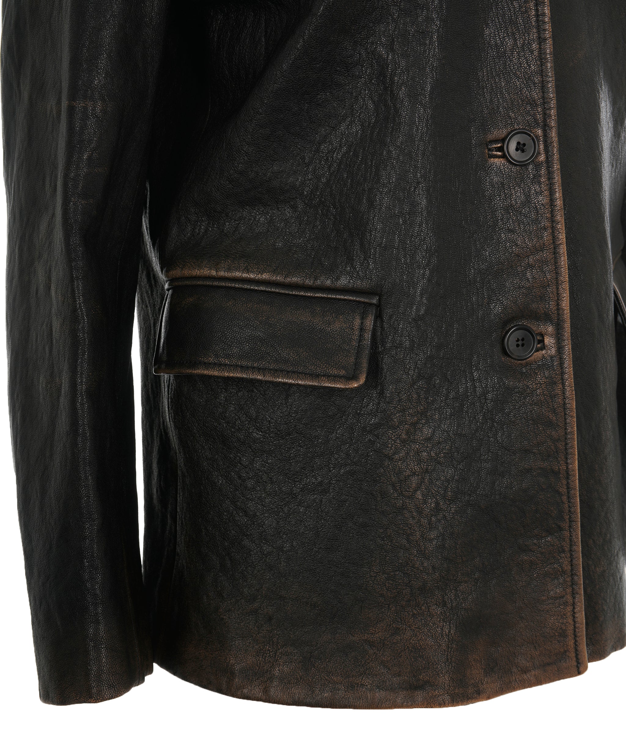 Prada Brown Leather Jacket 38 ALC1938