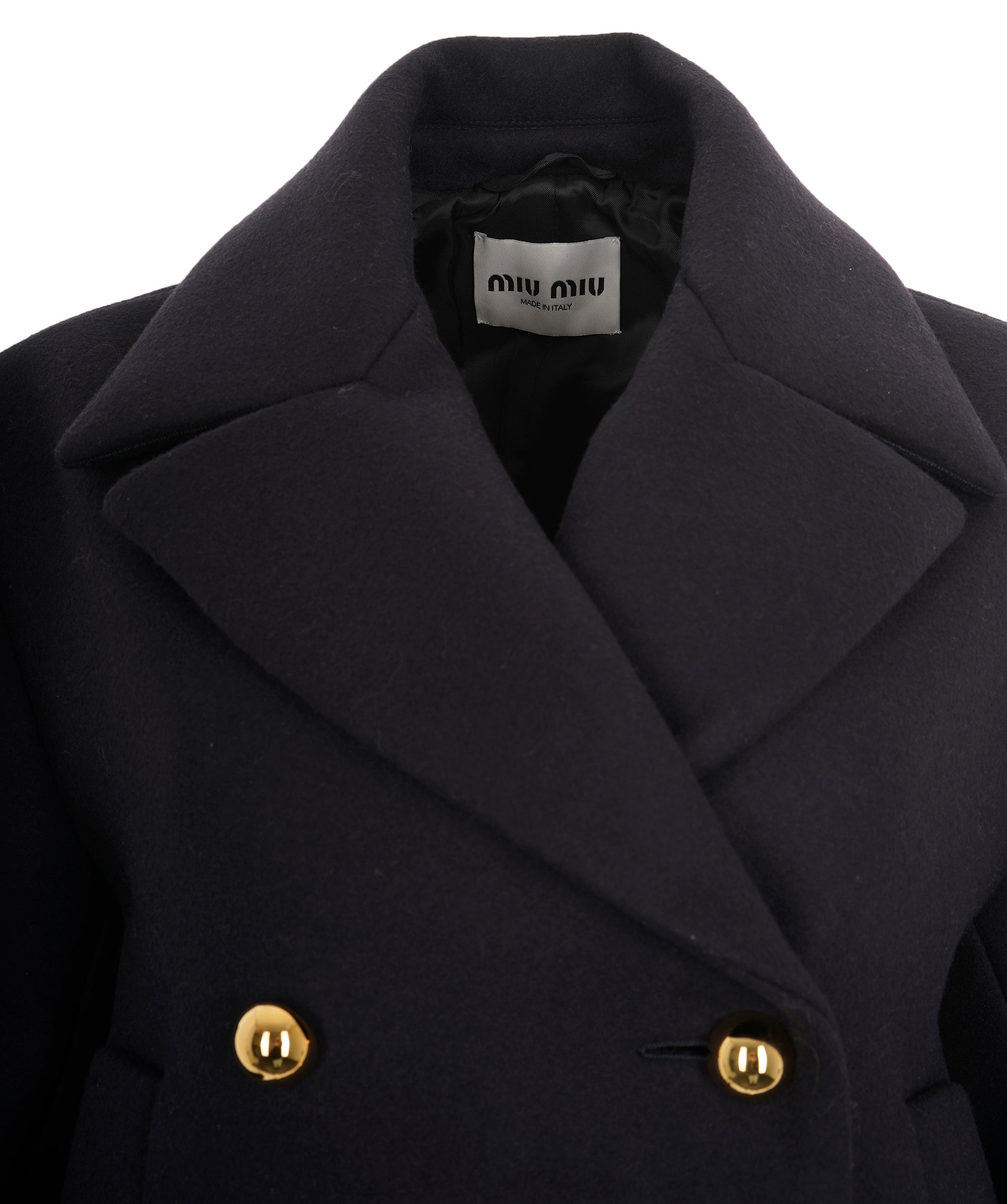 Miu Miu Navy Logo Jacket 38 ALC1939